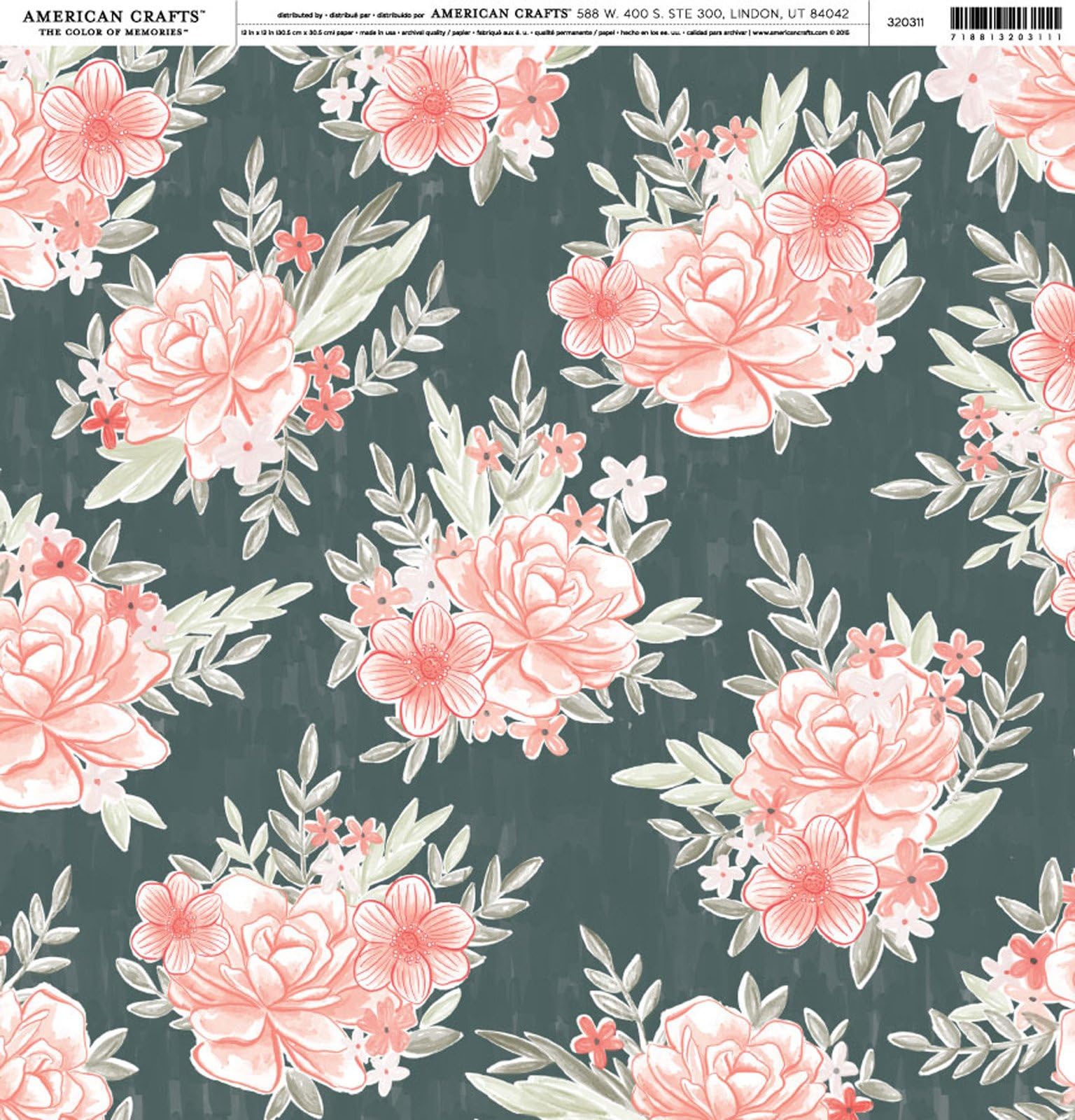 American Crafts Open Stock 12 x 12 - Pattern Paper - Single Sided - Take Me Away - 10F 320311