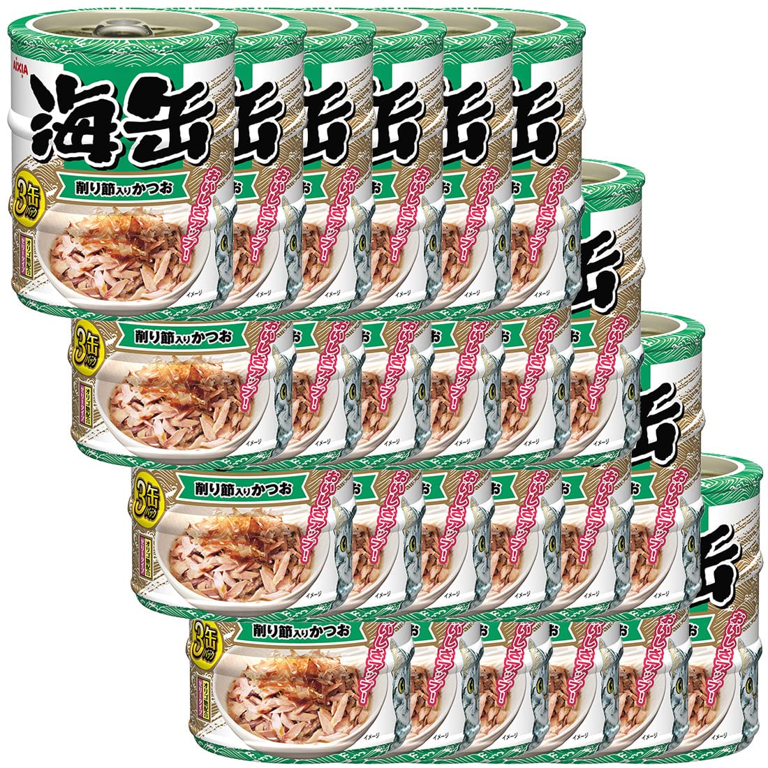 Amazon.co.jp: 海缶 ミニ3P 削り節入りかつお 180g(60g×3缶)×24個