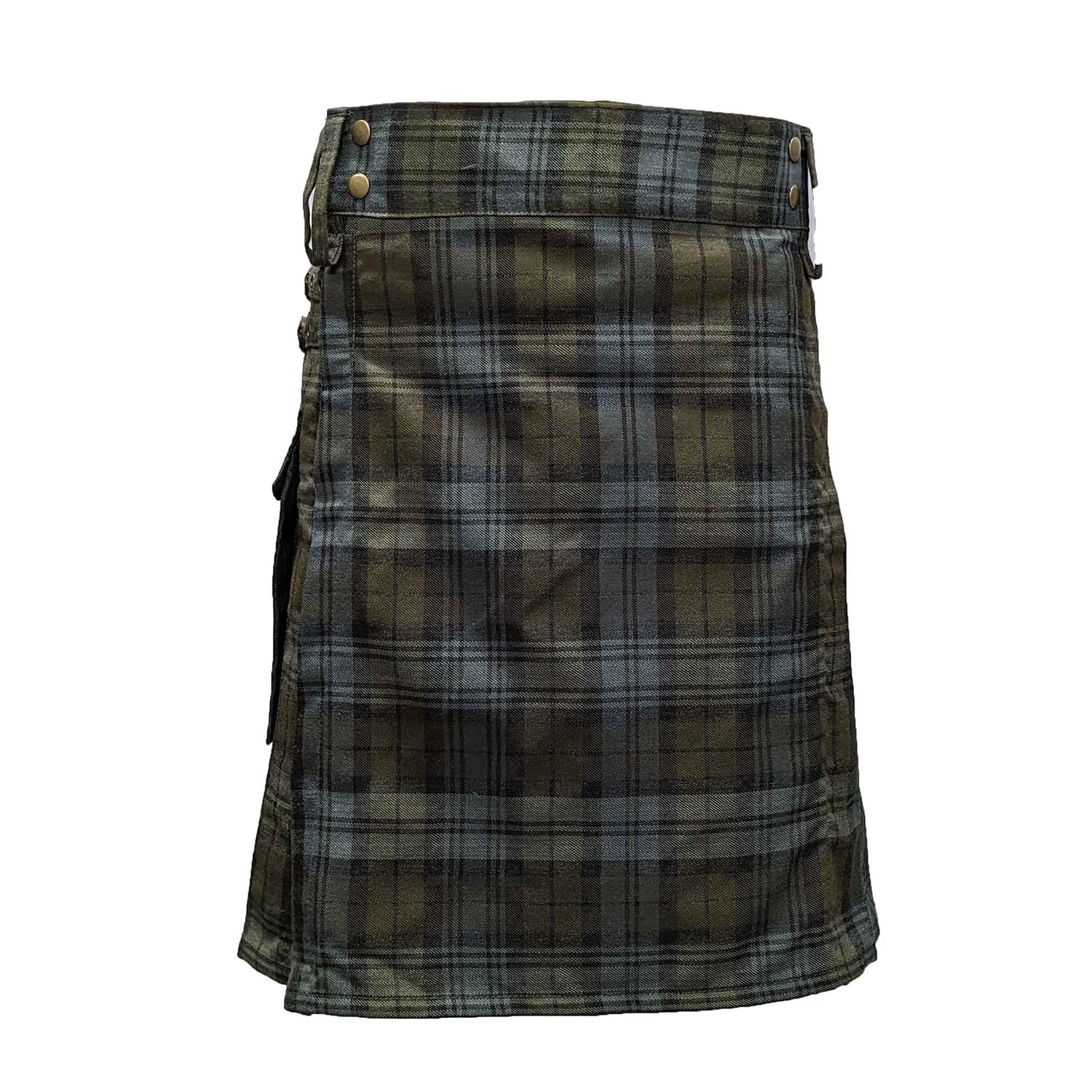 UT Kilts Men's Standard Tartan Utility Kilt, Modern Scottish Kilt for Everyday Wear, Tactical Kilts Adjustable Hip Straps