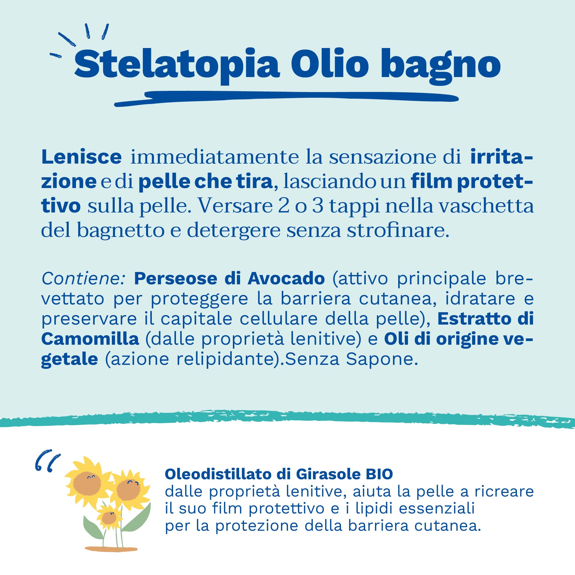 Mustela Stelatopia Olio Bagno per Pelle con Estrema Secchezza o Dermatite Atopica, Corpo e Capelli, Neonati, Bambini, Tutta la Famiglia - Detersione Quotidiana, Reintegra i Lipidi della Pelle (500ml)