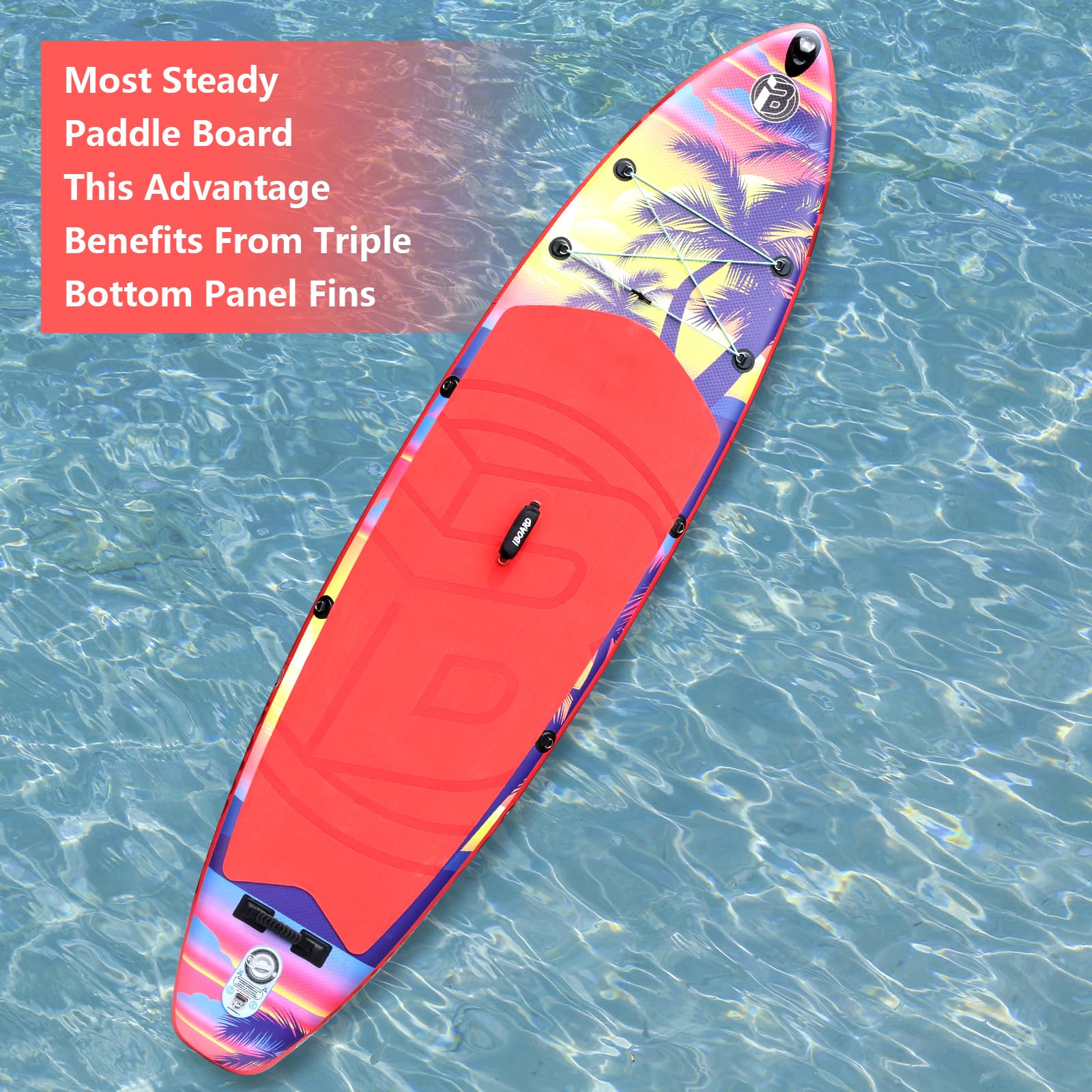 IBOARD Aufblasbares SUP-Board – 28,9 X 83,9 X 15,2 Cm, Breit & Stabil, Mit Zubehör-Set Für Einsteiger Und Familien IBOARD Aufblasbares SUP-Board – 28,9 X 83,9 X 15,2 Cm, Breit & Stabil, Mit Zubehör-Set Für Einsteiger Und Familien