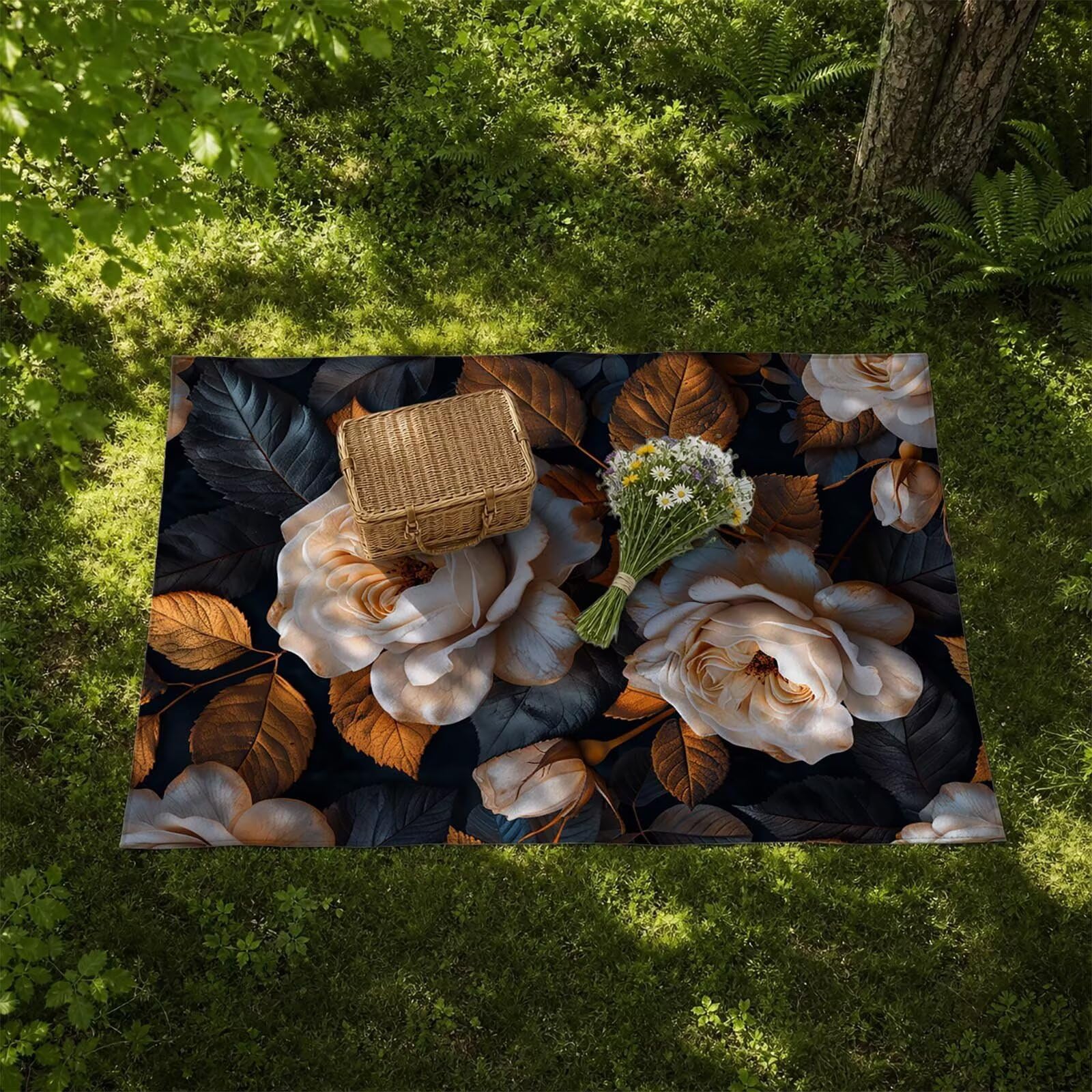 Flor Toalla Playa 220 x 160 Resistente a la Arena Secado rápido Ligero, Toalla Playa Grande 160x220cm Suave Cómodo como Gym Yoga Sauna Toallas Baño Grandes Exterior Travel Essentials Planta XTLS-7061
