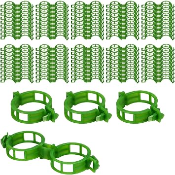 100 pcs Tomato Plant Support Clips, Garden Plant Support Clips,Plant Clips