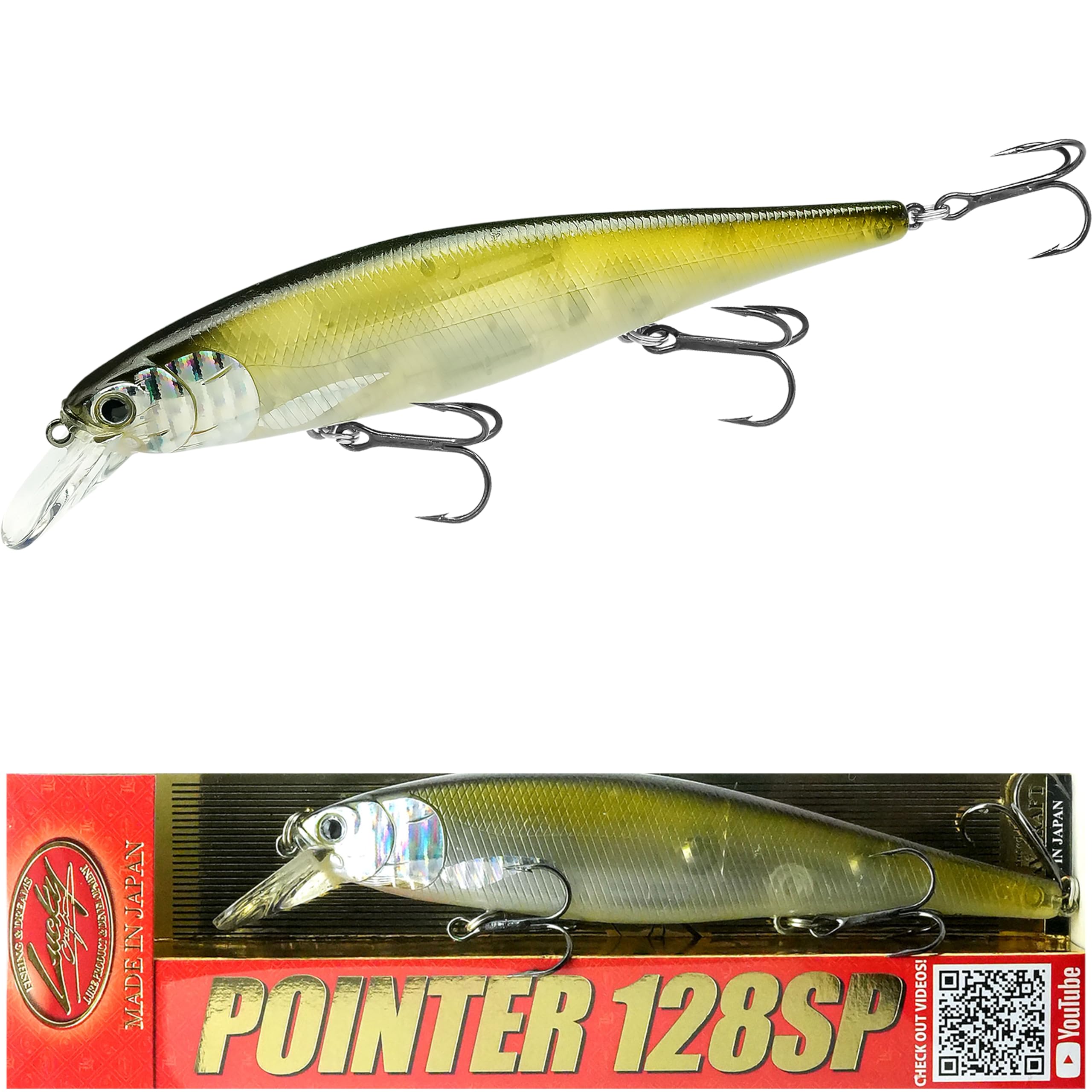 LUCKY CRAFT Pointer 128SP - Bass Fishing Jerkbait -1