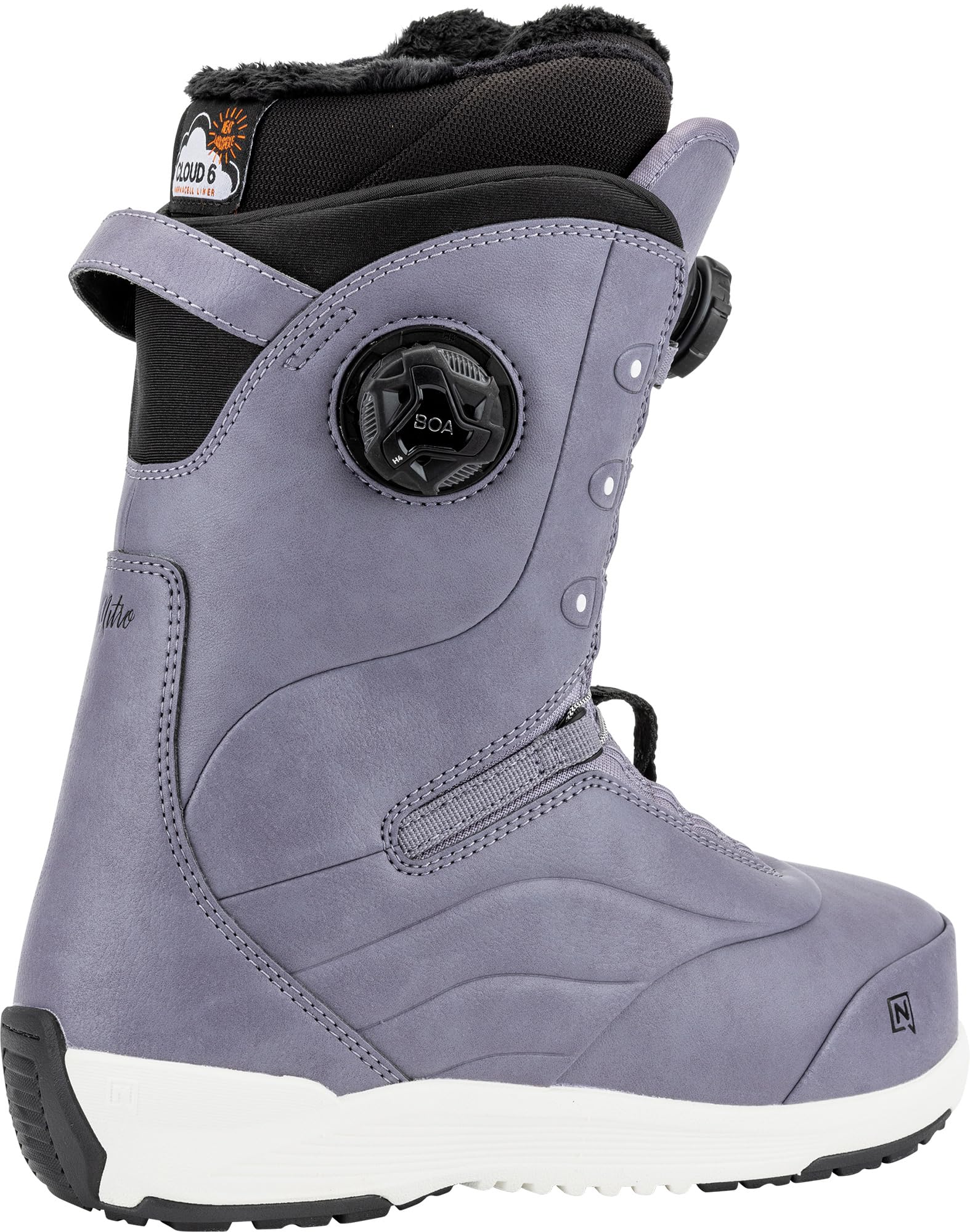 Nitro Damska łódź snowboardowa Crown BOA, LILAC, 25,5