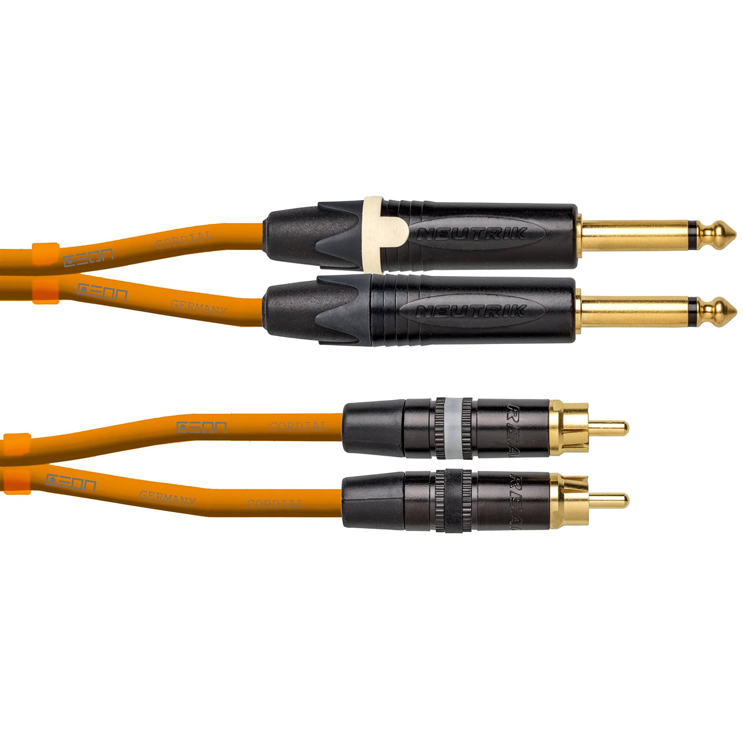 CORDIAL Jack/RCA 1,5m pomarańczowy