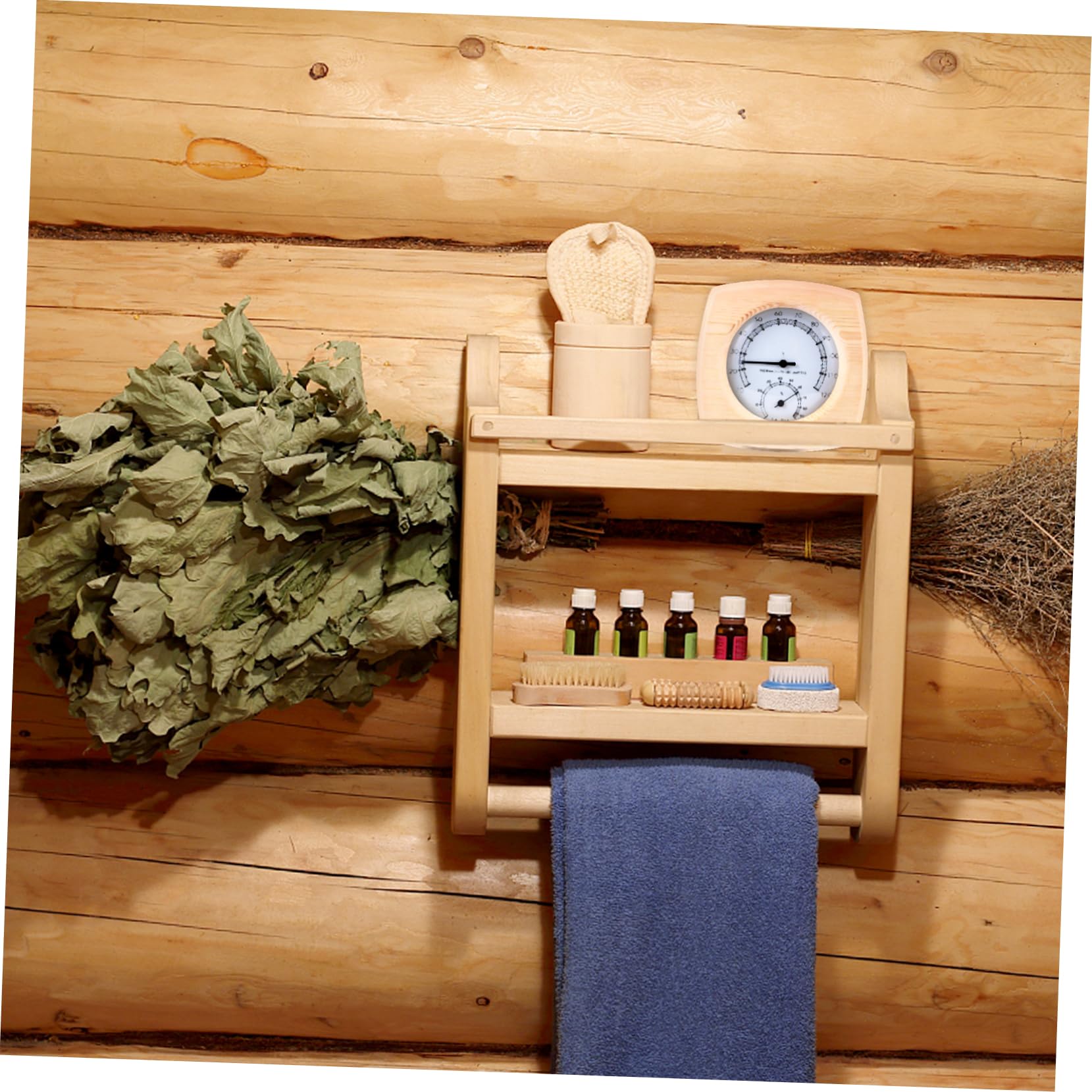 Amazon.co.jp: Outanaya シーシー別販売 湿温計 木製 サウナ用 温計