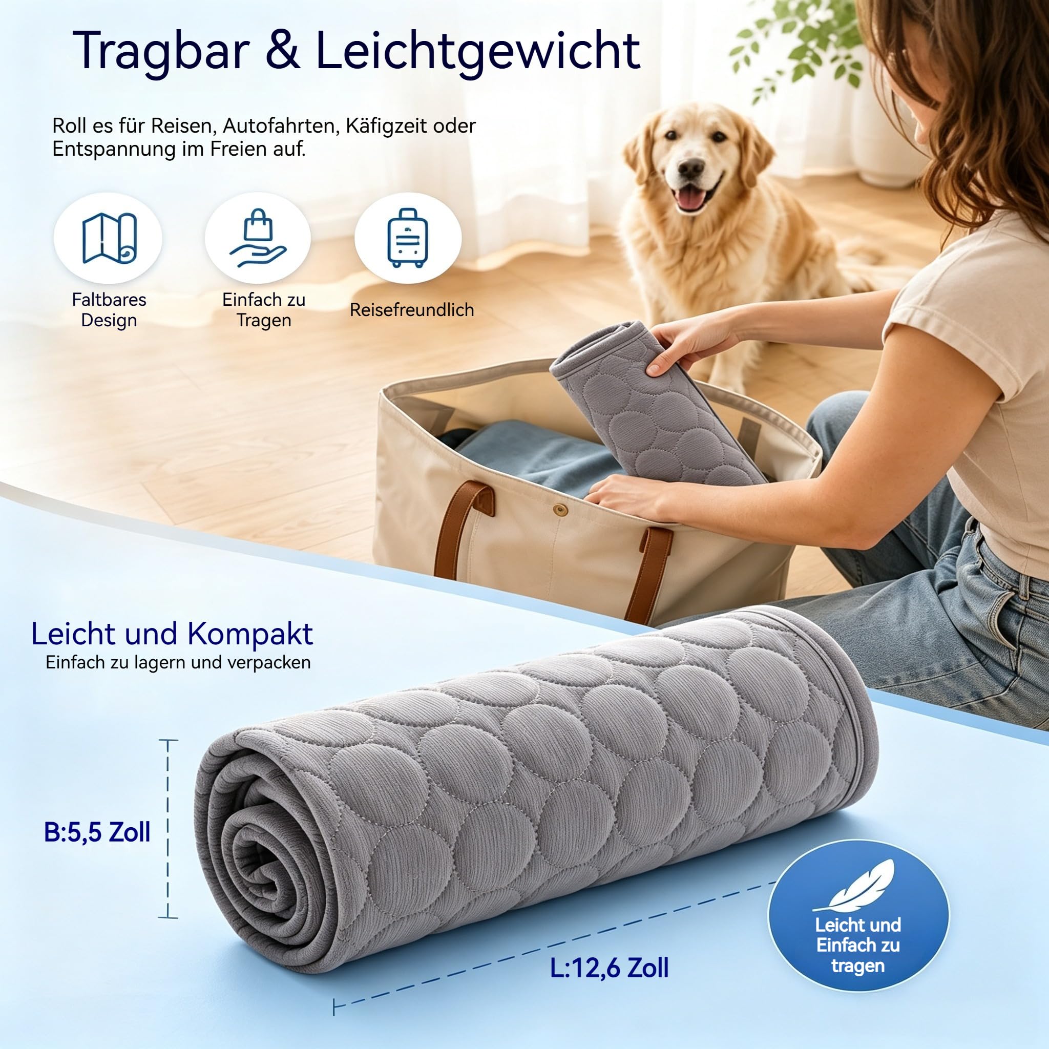 JXpxbao ChilKitur kühlmatte für Hunde und Katzen | Ice-Silk Continuous Cooling Mat (Coffee,L-70X55CM)