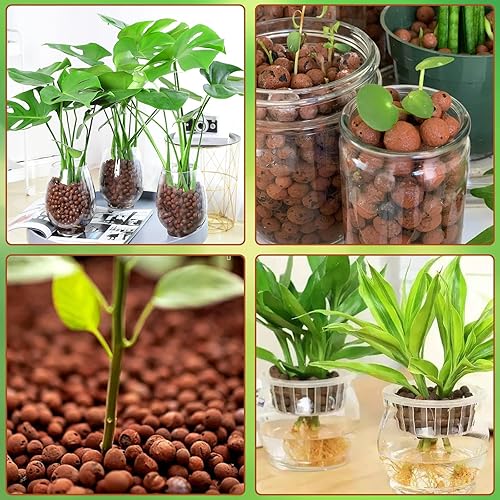 Miniatura 6 de Halatool Guijarros de arcilla orgánica de 12 libras de 0.157 in a 0.630 in para plantas, 100% natural, piedras de arcilla hidropónica para cultivo
