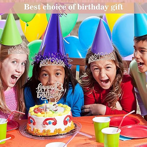 Miniatura 5 de Decoraciones de cumpleaños número 13 para niñas, banda de cumpleaños 13, corona de cumpleaños 13, decoración para pastel de cumpleaños 13, globos,