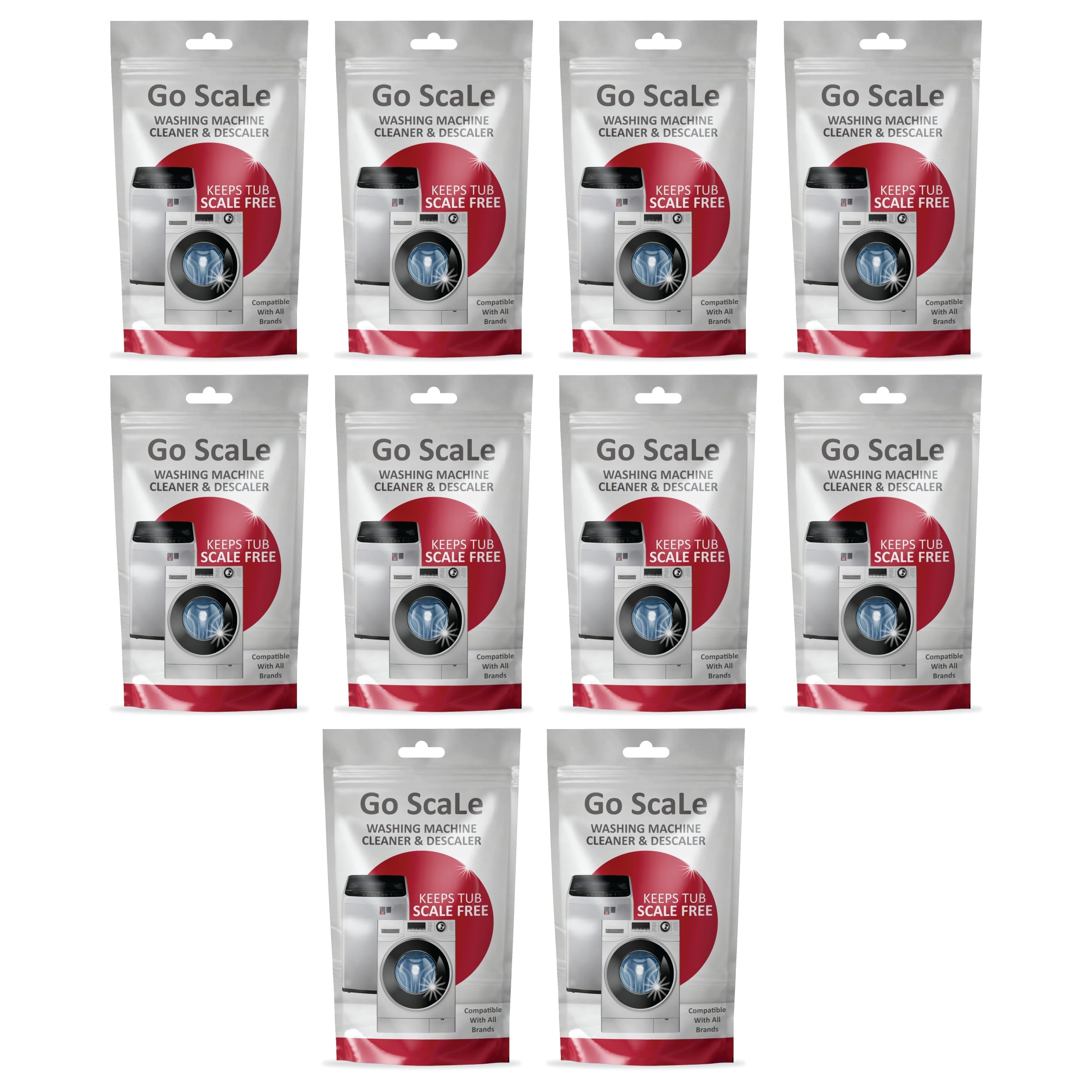 Go ScaLe Washing Machine Cleaner Descaling Powder | Washing Machine Cleaning Powder for Front Load and Top Load | Descaling Powder For Drum & Tub Deep Clean- 100 gm (Pack Of 10)-image-8