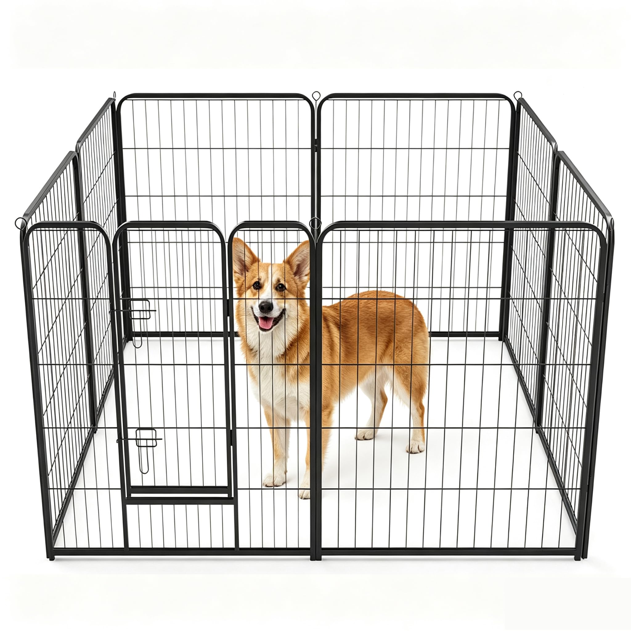 NEWBULIG Dog Playpen Indoor 40 Inch 8 Panels, Metal Outdoor Dog Fence Pen