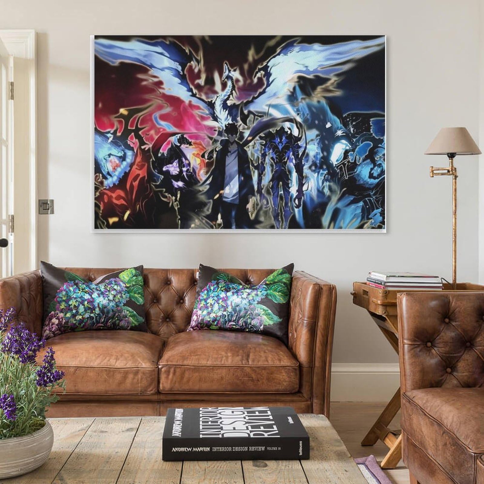 DATOZA Solo Leveling Sung Jin Woo et Chae Hae Poster décoratif sur toile - Impression d'art moderne pour chambre à coucher - 60 x 90 cm