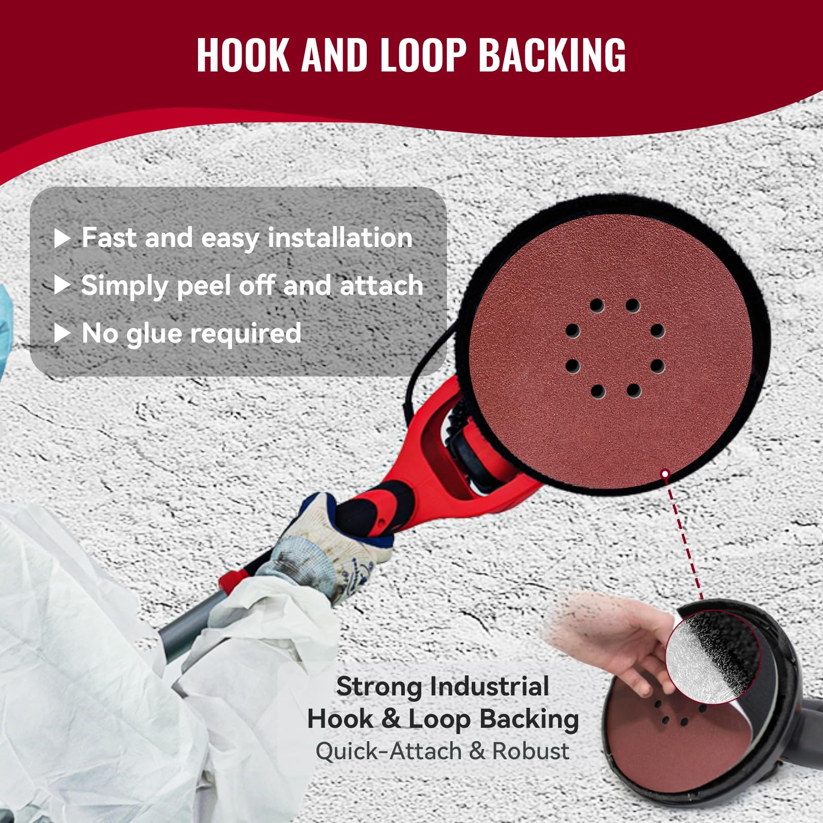 9" Sanding Discs - 20 Pack 240 Grit -4