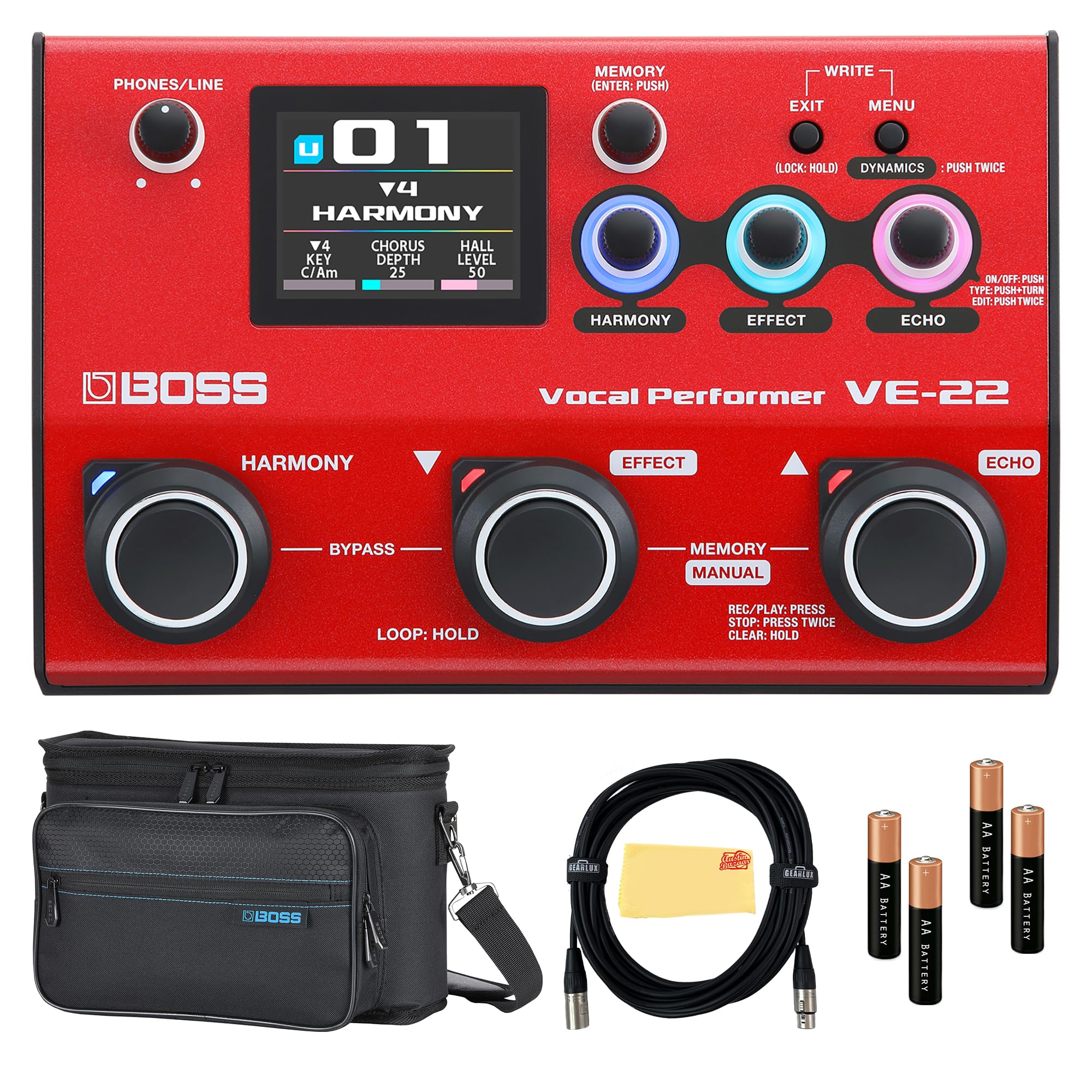 値下げしました‼️ VE-22 Vocal Performer Amazon.com: Boss VE-22 Vocal Performer Bundle with Carry