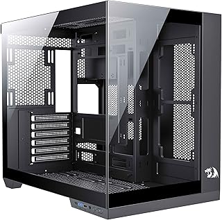 Gabinete Gamer Redragon Wideload Pro - Mid Tower, USB 3.0+2.0, Aquário, Vidro Panorâmico