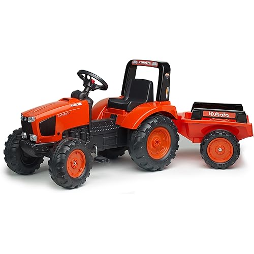 Falk Kubota M135GX Pedal Tractor with Trailer FA2060AB