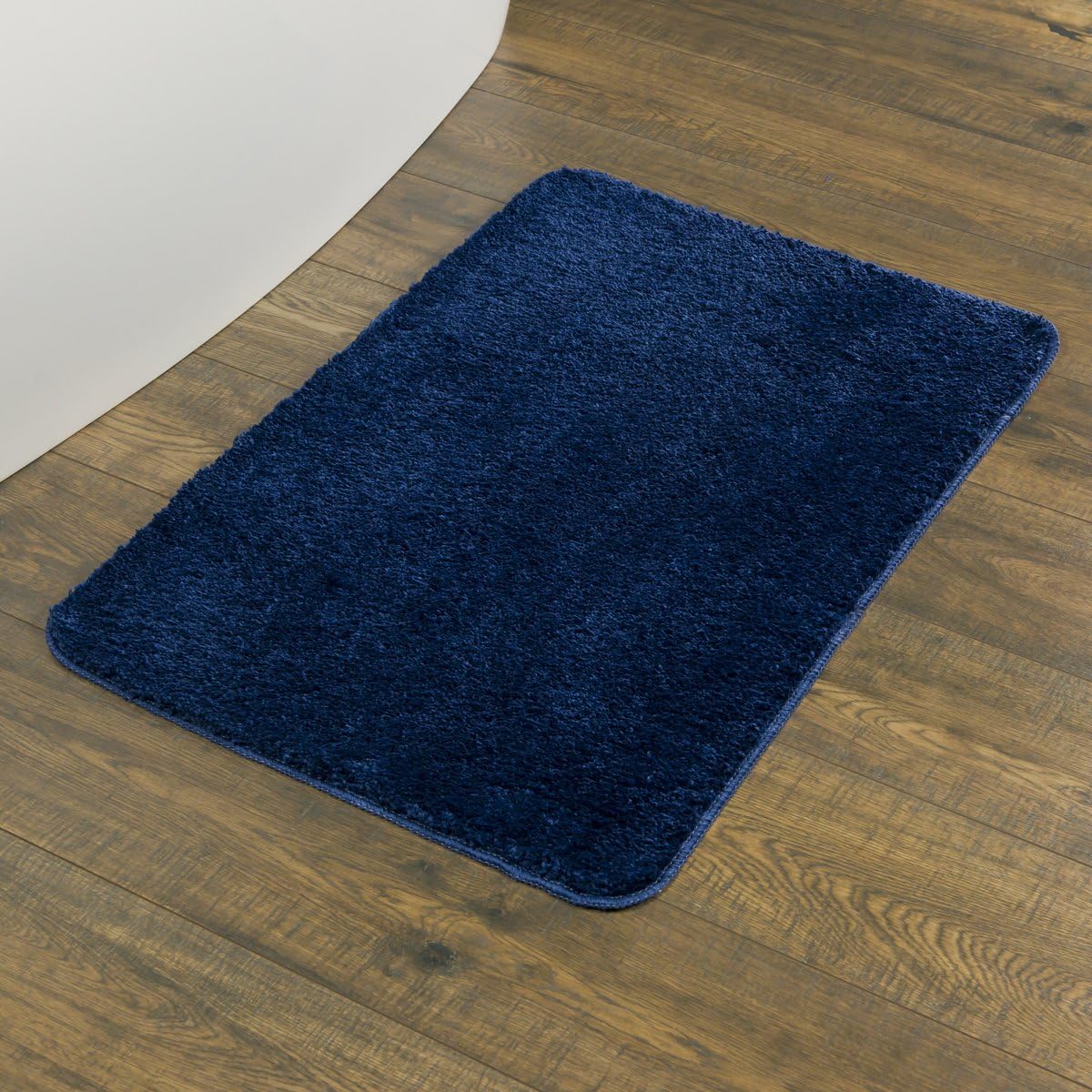 Sealskin Angora Bath Mat, Polyester, Blue, 60 x 2 x 90 cm, 60 x 90 cm (Rectangular) - Image 3
