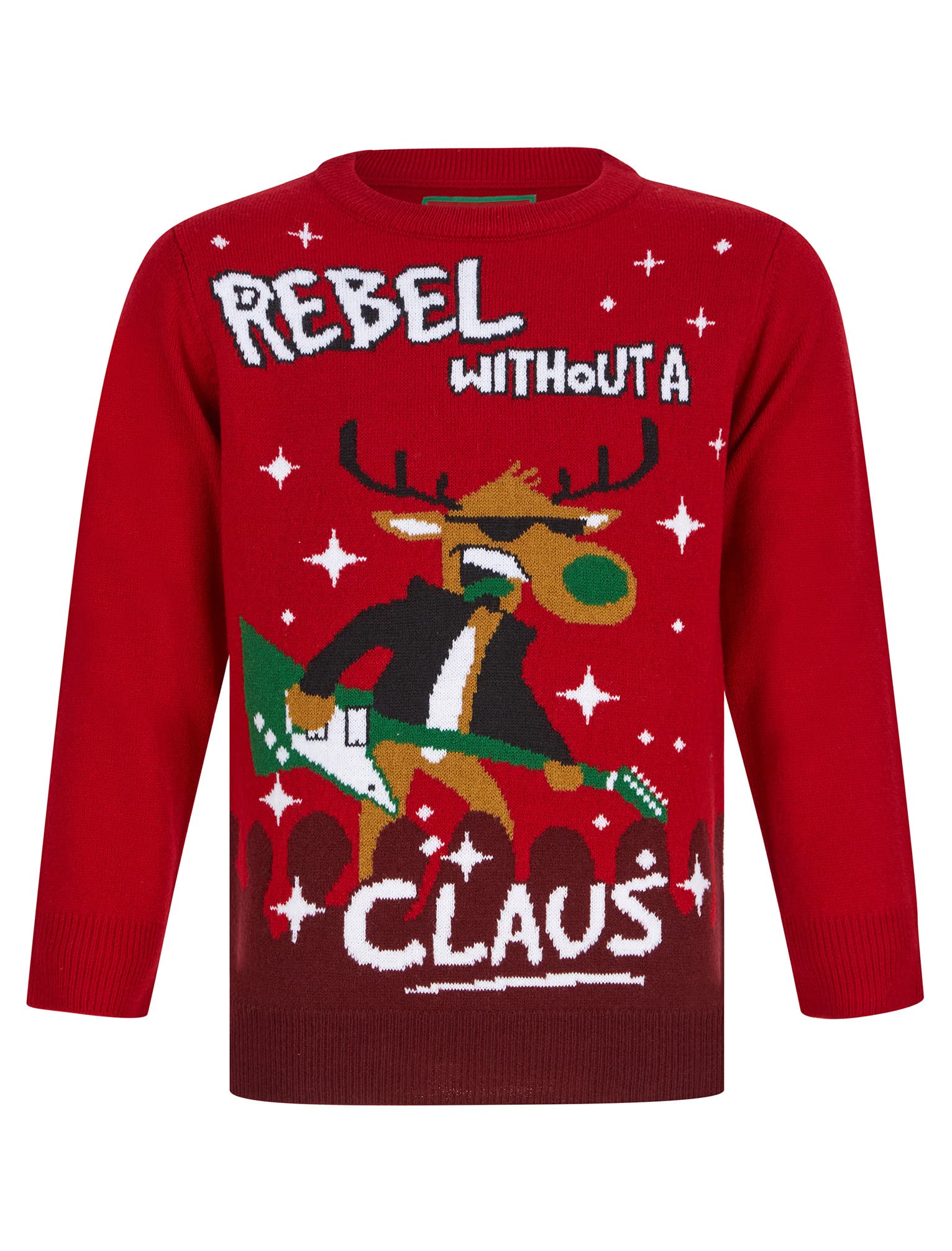Tokyo Laundry Boy's Rebel Novelty Christmas Jumper