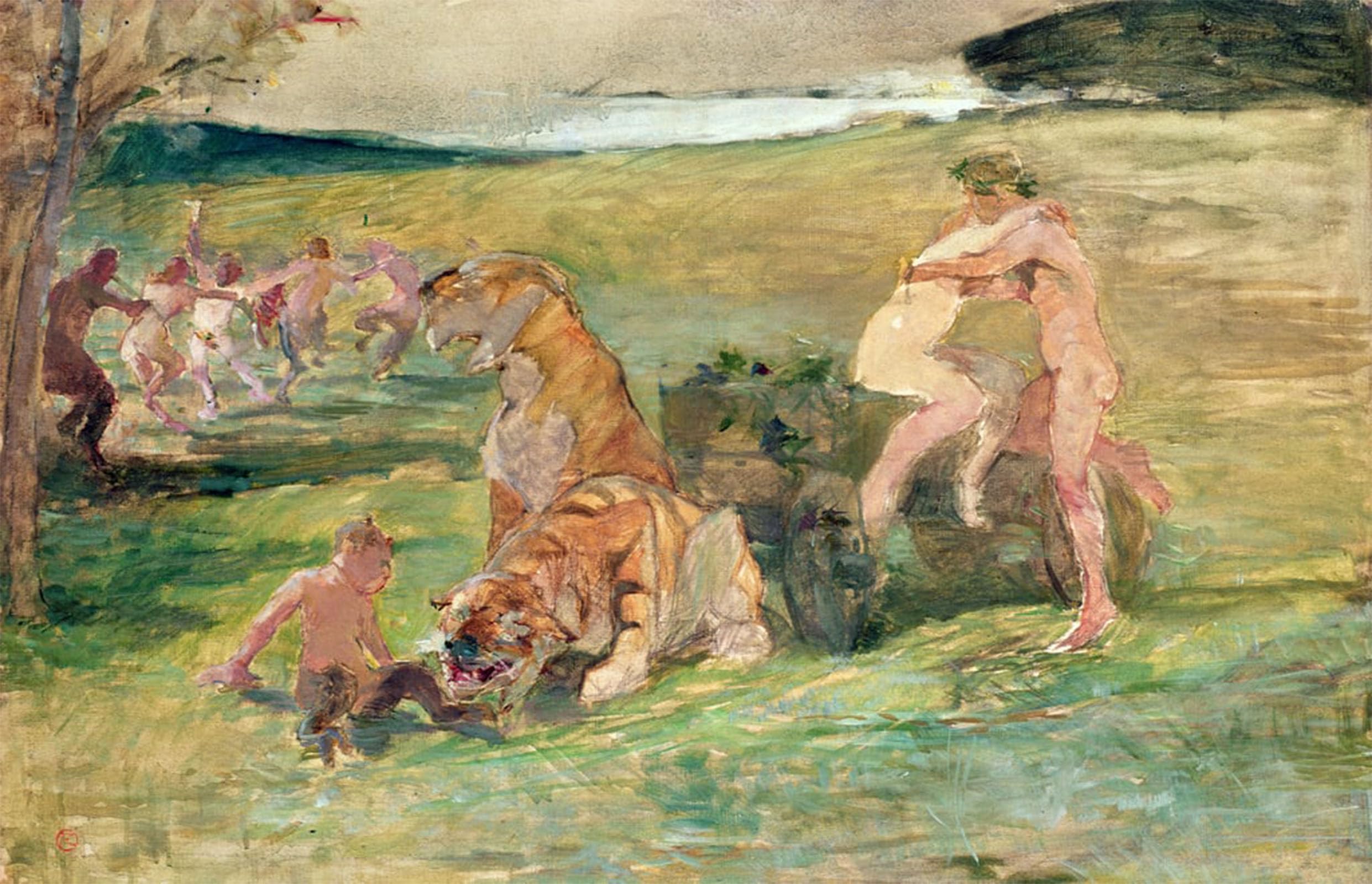 SERENDIPITP Vintage Wall Art Canvas Nordic Poster Canvas Print Picture Allegory the Spring of Life by Henri De Toulouse Lautrec Wall Art Poster for Home Decor 60x90cm