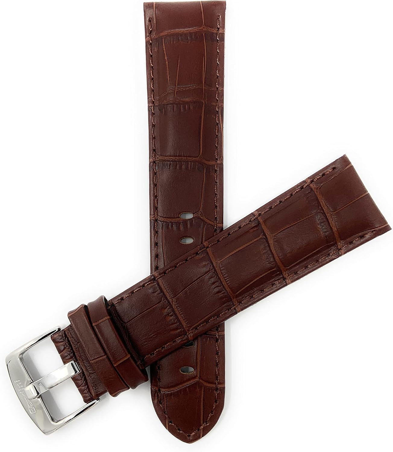 Bandini Triple Extra Long (XXXL) Mens Leather Watch Band, Padded