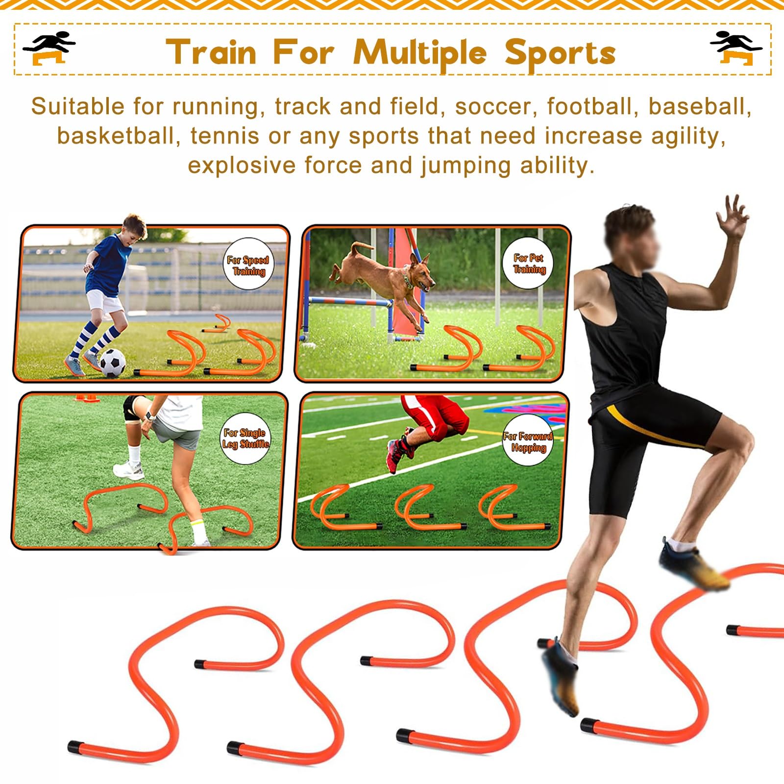 Football Equipment Agility Training Equipment 12 16 20 24 Inch