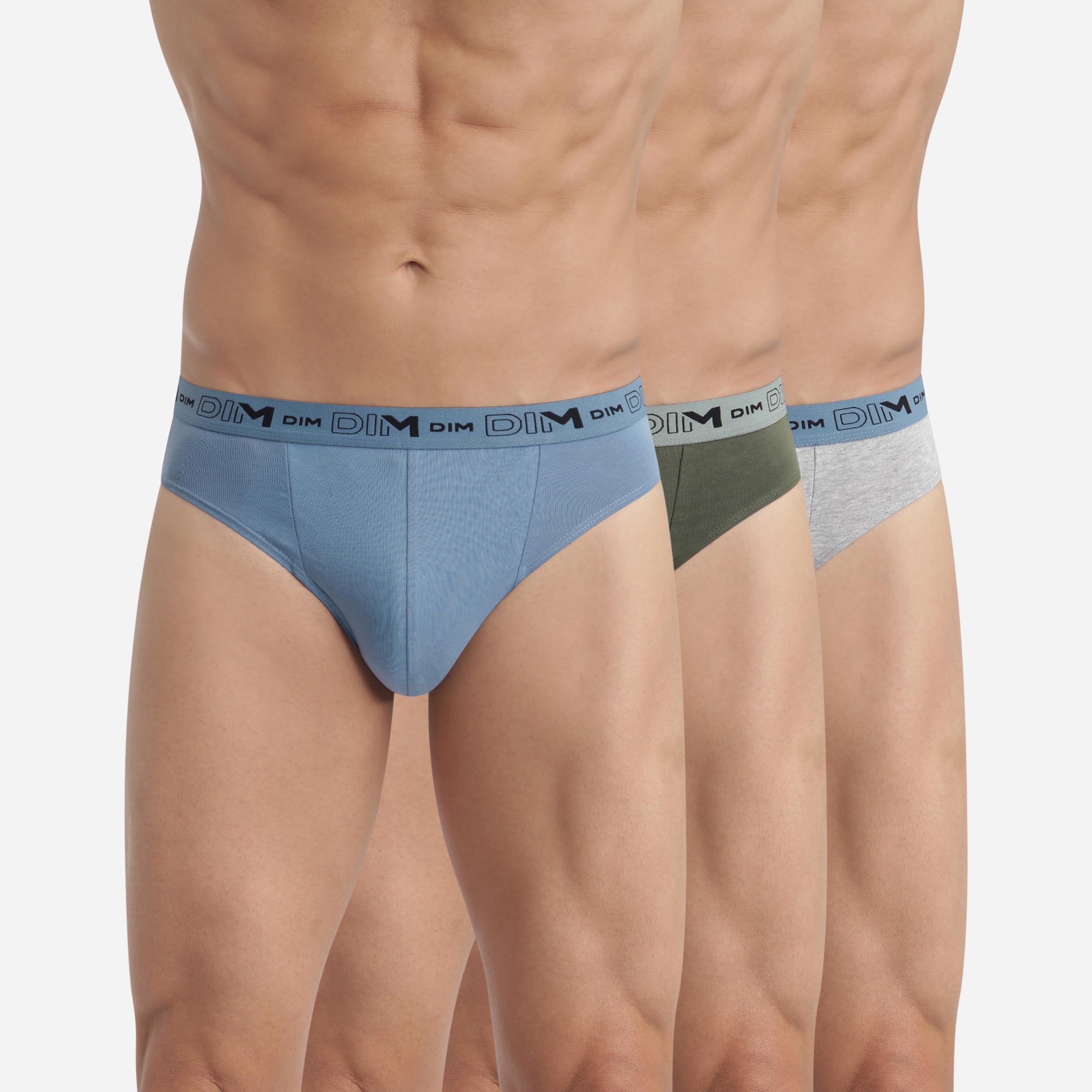 DIM Coton Stretch Bio | Slip Homme en Coton Bio Stretch x3 | Maintien Quotidien | Certifié Oeko-Tex | Écoresponsable et Confort Durable