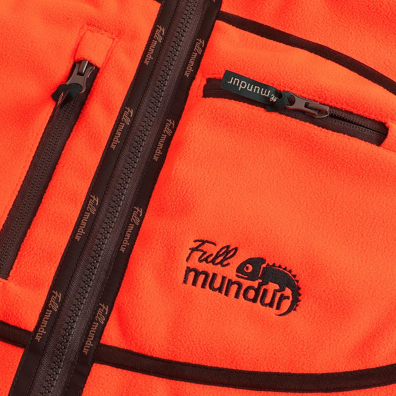 Blaze Gilet da caccia reversibile antivento e impermeabile da uomo con motivo mimetico arancione