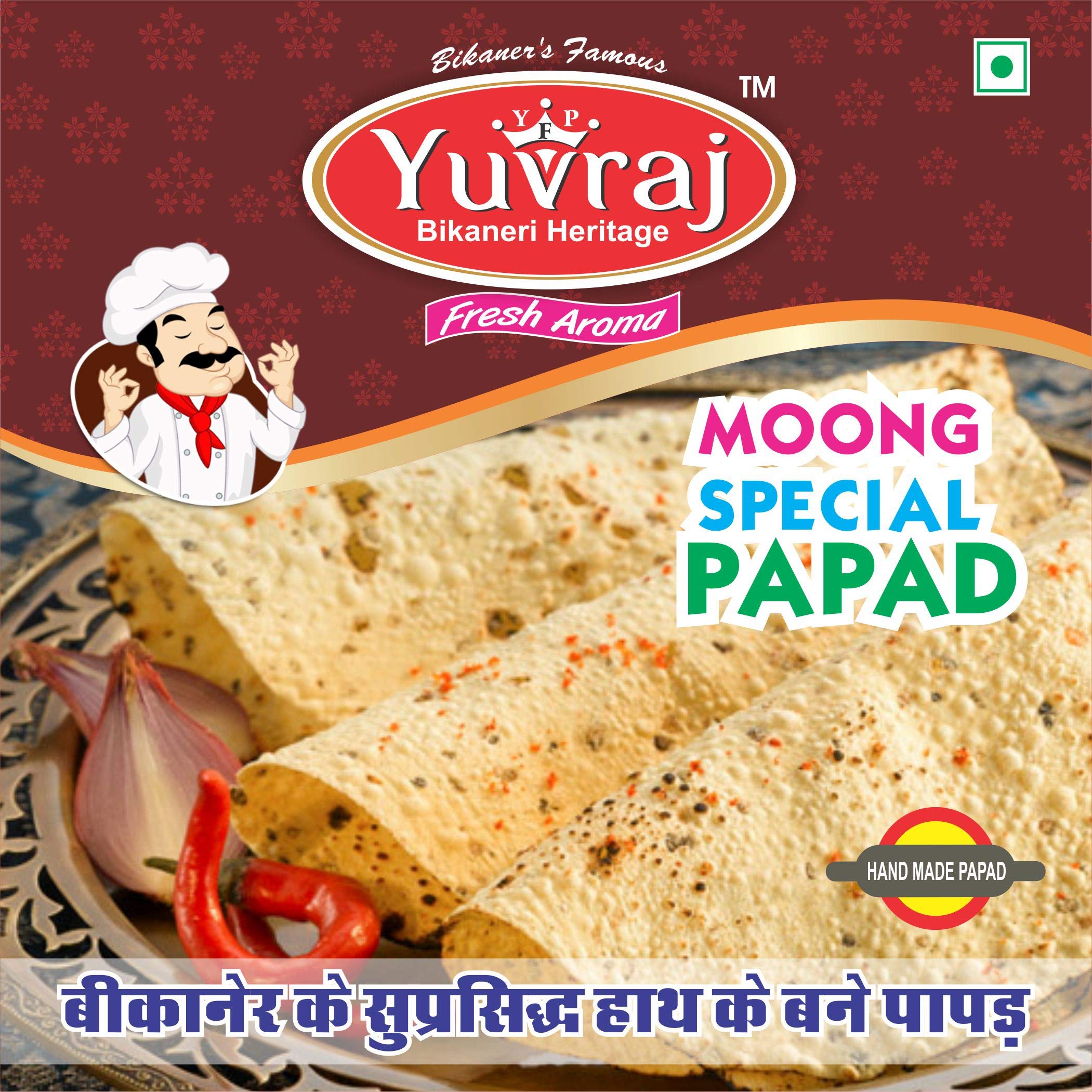 See full amazon price history chart for Yuvraj Food Product Moong Papad marwari Rajasthani Big size 9 INCH Special bikaneri papad 400 Gm pack Yuvraj Food Product Moong Papad marwari Rajasthani Big size 9 INCH Special bikaneri papad 400 Gm pack (B087G34RLG) Amazon Price History, Amazon Price Tracker