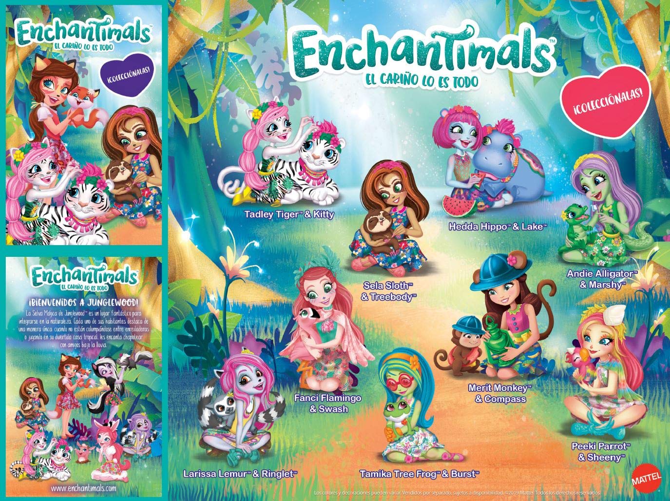 Enchantimals Barco de la Selva mágica con muñeca Merit Monkey (Mattel GFN58)