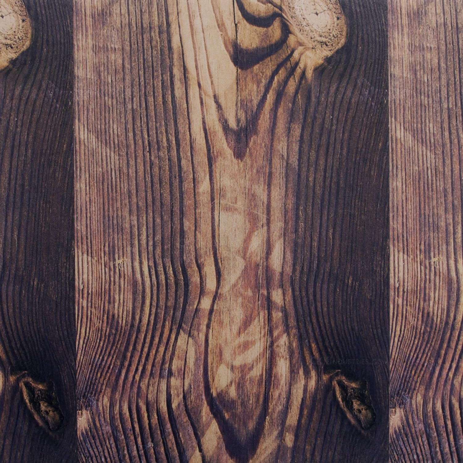 KYDEX Thermoform Sheet - (P1 Texture) - (Infused Print) - (12in x 12in) - (Woodgrain - Pattern 6) - (1 Sheet) - (for Holster Making & Hobby) - (USA Made)