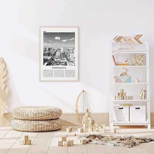 Miniatura 4 de Impresión de Barranquilla en blanco y negro, arte de pared de Barranquilla, póster de Barranquilla, foto de Barranquilla, Colombia, Atlántico,