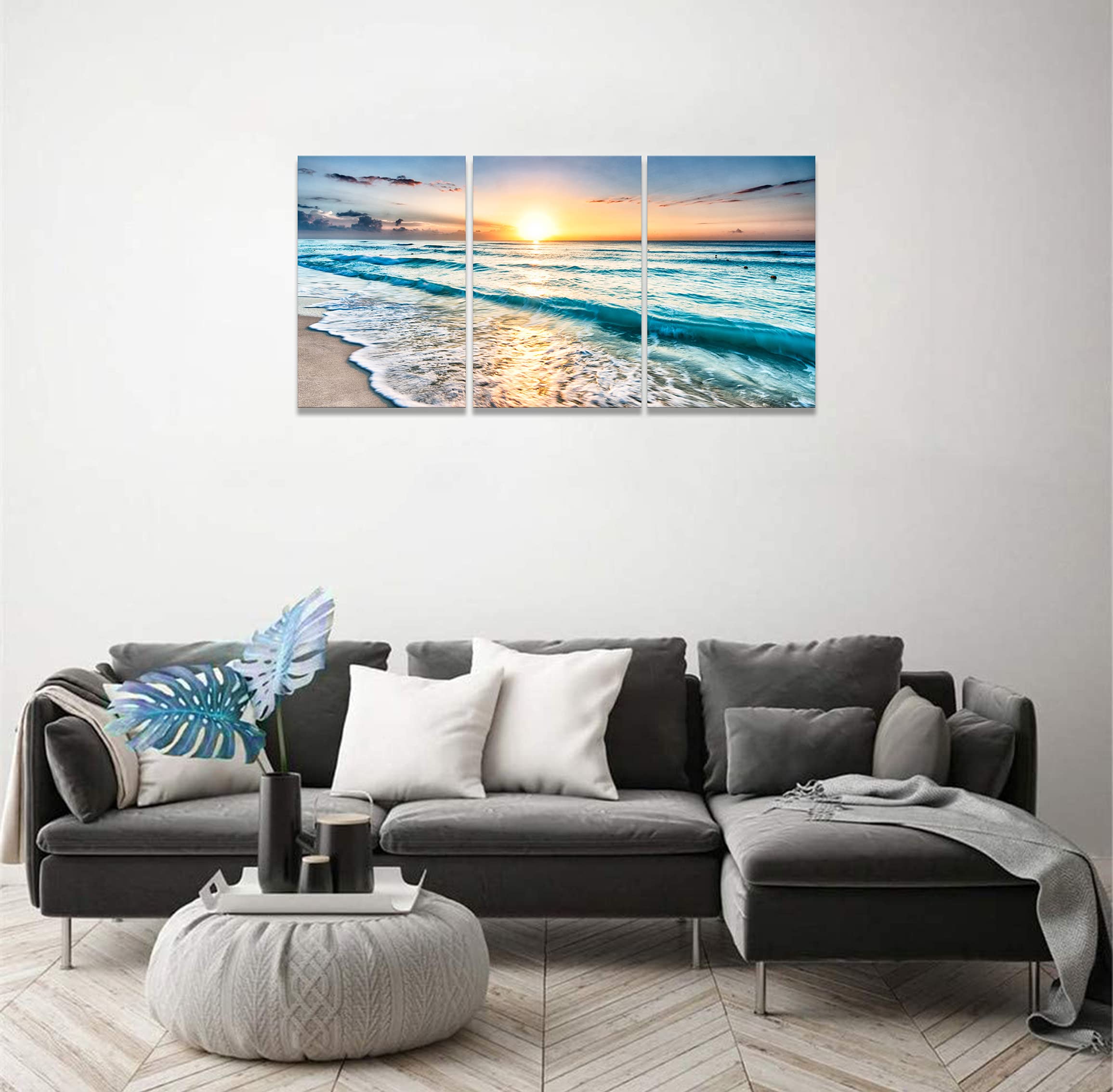Amazon.co.jp: 絵画 海 ポスター アート 南国 風景 自然 ハワイ 絵画