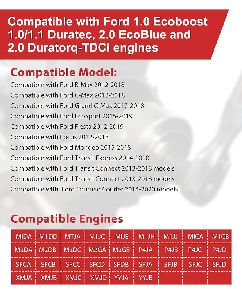 RUIZHI Moltiplicatore Di Coppia 1:5 Per Ford EcoBoost 1.0 - Strumento Professionale Per Smontaggio Puleggia