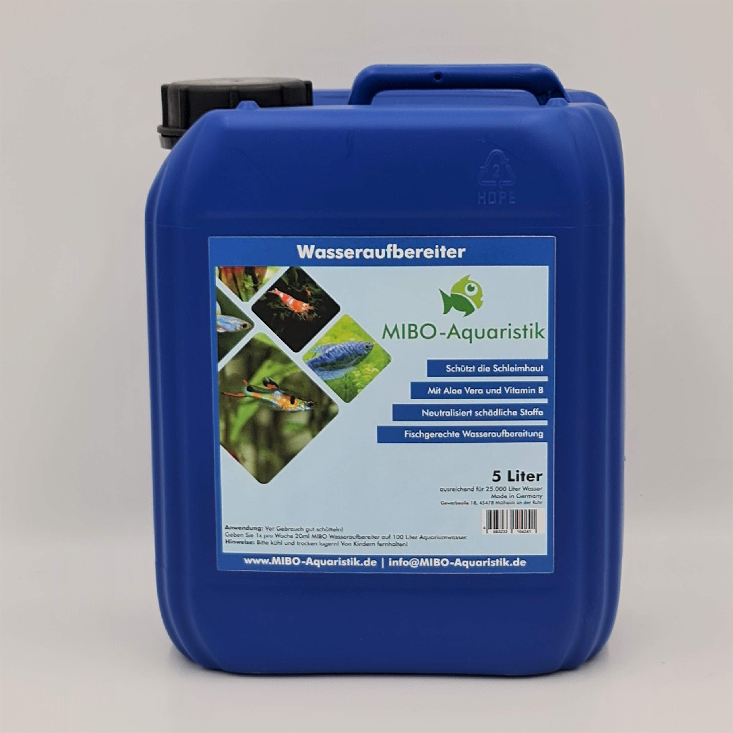 MIBO Spar Set Aquarium Pflege 3 x 5.000ml +Algenradierer Wasseraufbereiter Algenvernichter Filteraktivator