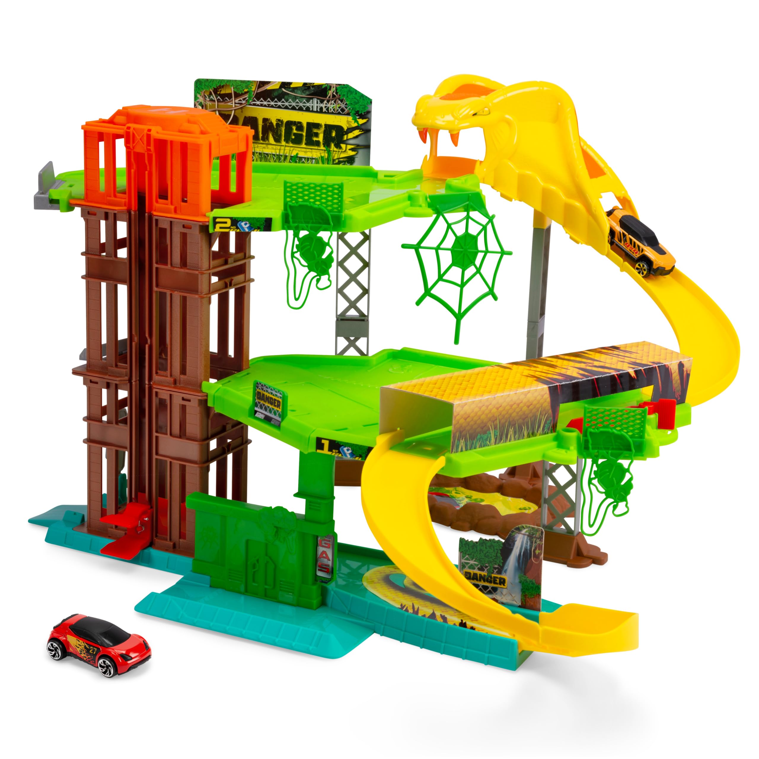Polesie Polesie46093 Parkgarage Aral 4 Piani Con Auto  Scatola Giocattoli Per Garage Multicolore