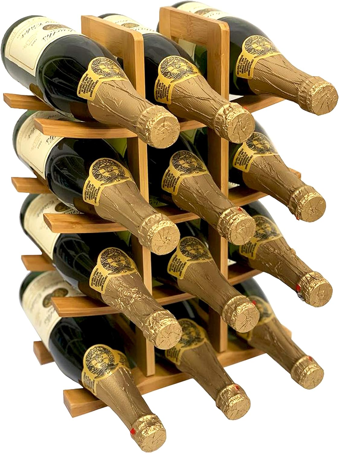 12 Bottle Samurai Style Stackable Modular Wine