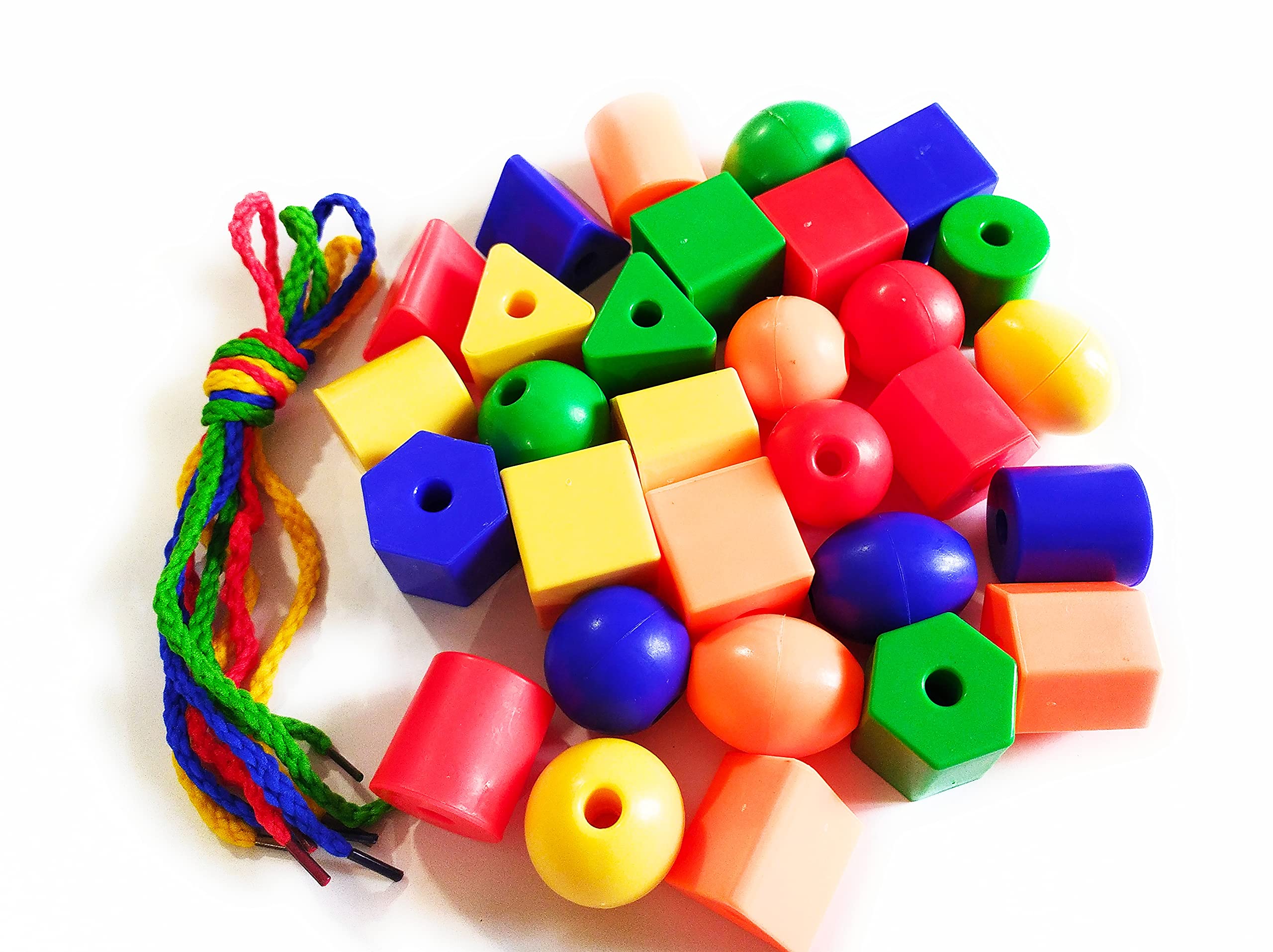 The Turtle Beads Play for Kids 18 Months and Above // Plastic // Large Size Beads with Four Threads (RED Blue Yellow Green) (B08QV38N8M) Amazon Price History, Amazon Price Tracker