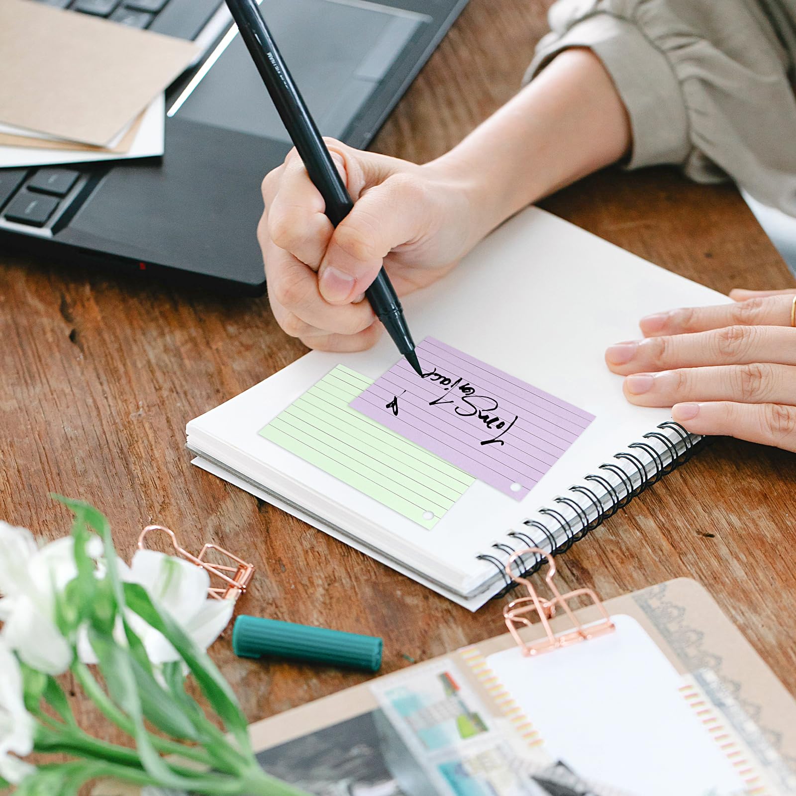 Amazon.co.jp: Ztowoto 300シートインデックスカード、3.3 * 4.9インチ