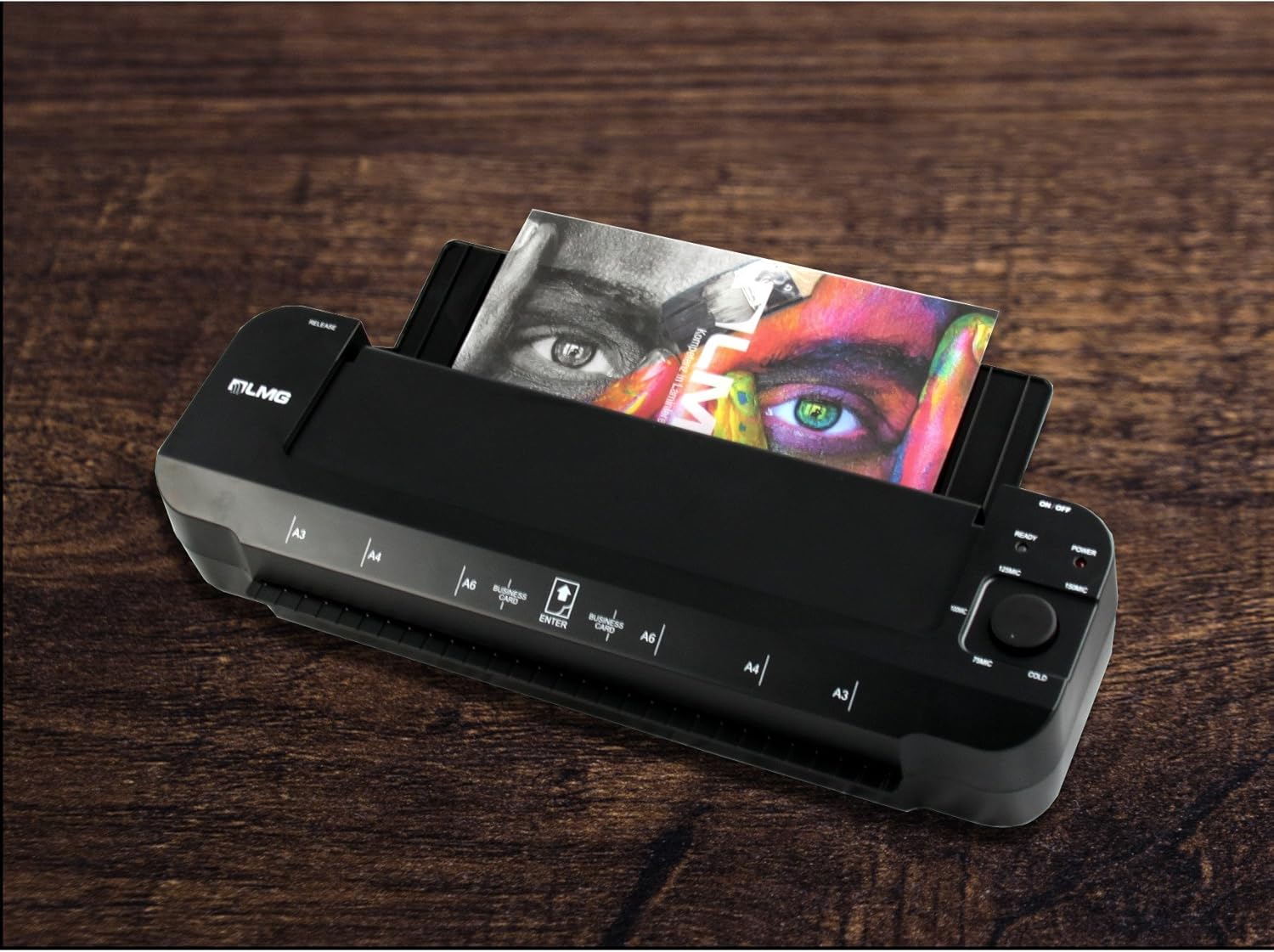LMG Premium Laminator for documents up to A3, fast laminator with extremely short warm-up time of 1-2 minutes, fast and modern up to 2 x 150 MIC, also cold lamination