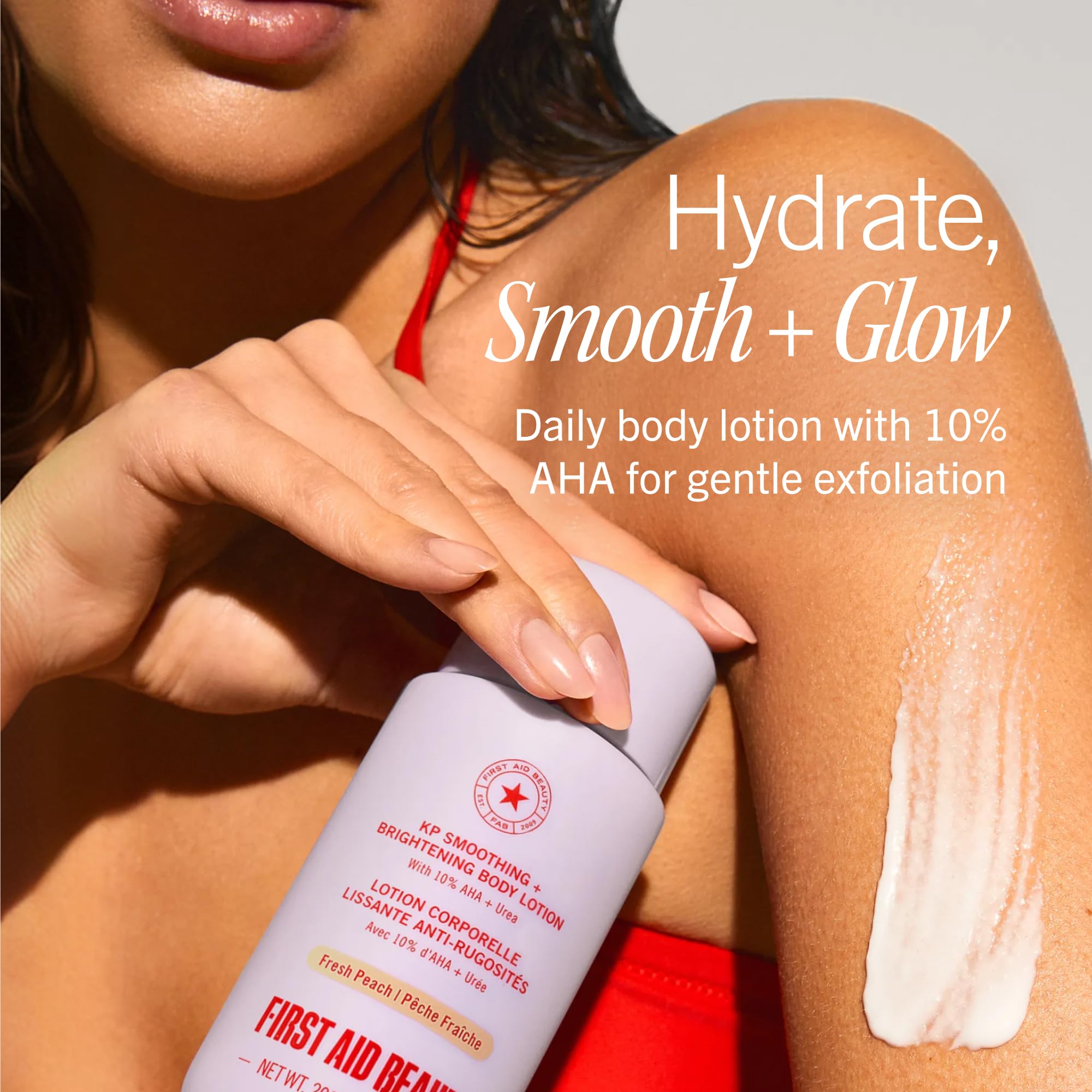 First Aid Beauty Peach Body Lotion - Exfoliate & Hydrate -3