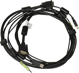 Avocent CBL0094 Video/USB/Audio Cable - 6' - Mini-Phone Stereo 3.5 mm, 4 Pin USB Type B, 24+1 Pin Digital Dvi (M) to 4 Pin USB Type A - for Cybex Sc840