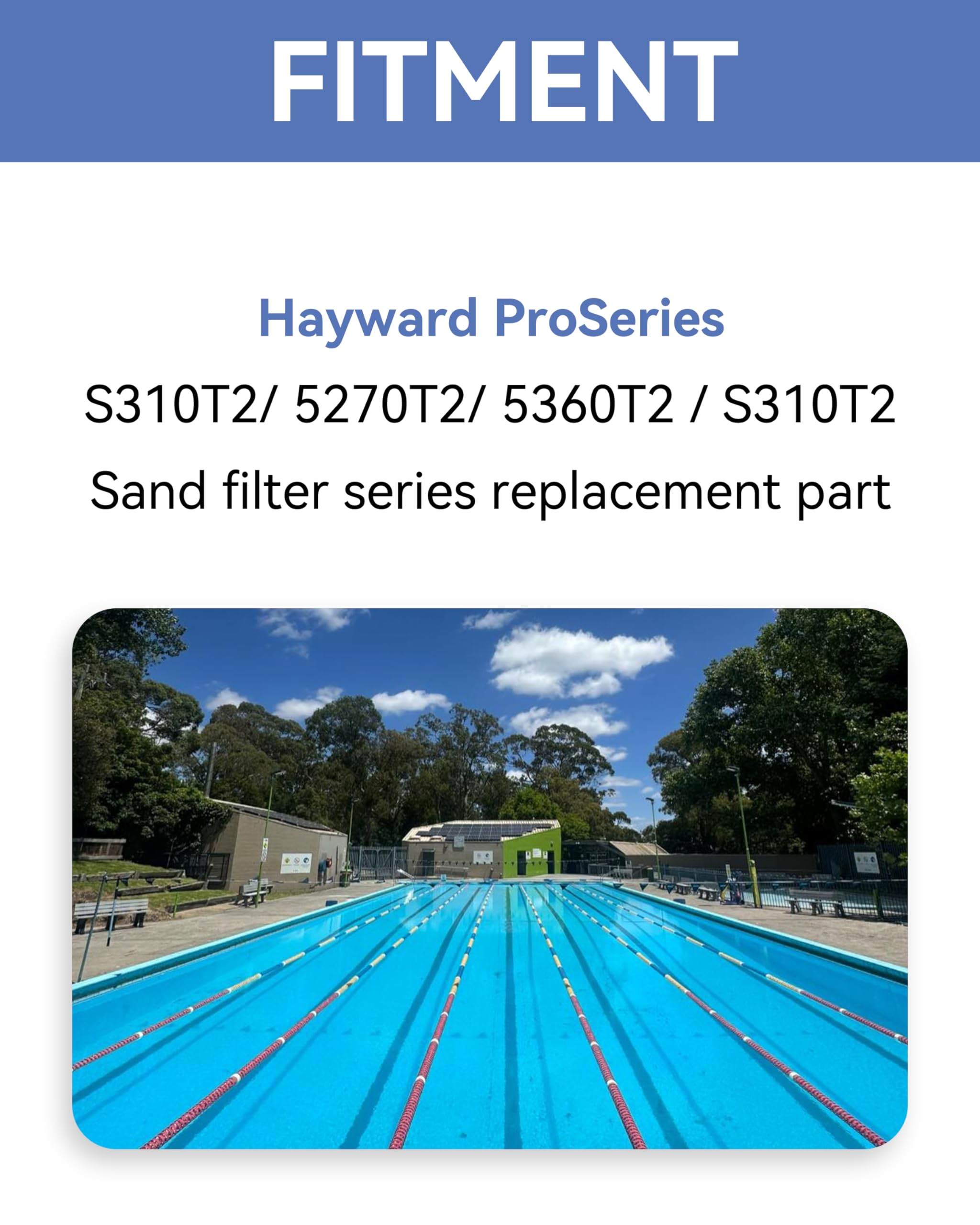 Hayward Pro Series Sandfilter-Steuerventil SP071621 Filter S310T2 S270T2 S310T2 S360T2 6-Positionen-Vari-Flo-Steuerventil