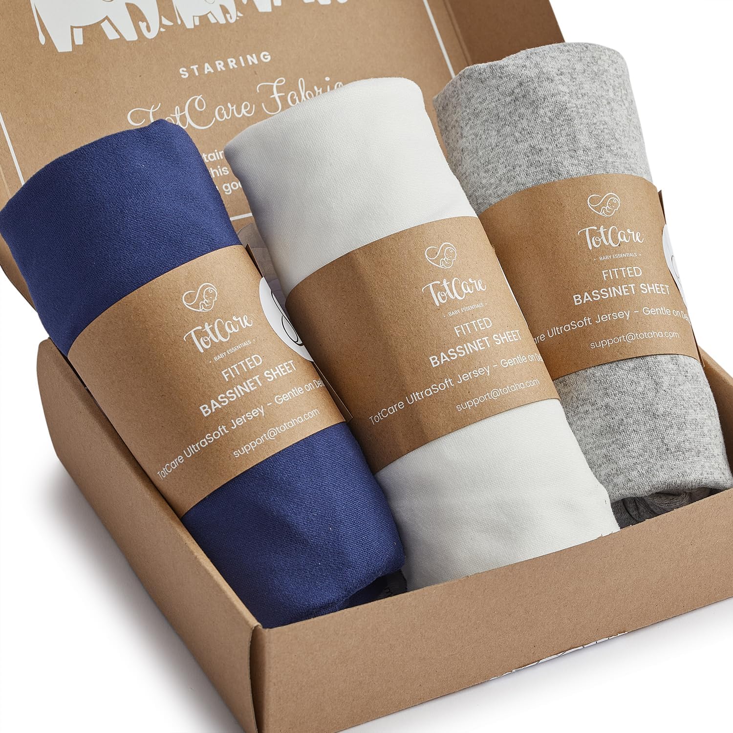 American Baby Company 100 Cotton Knit Fitted 18" x 36