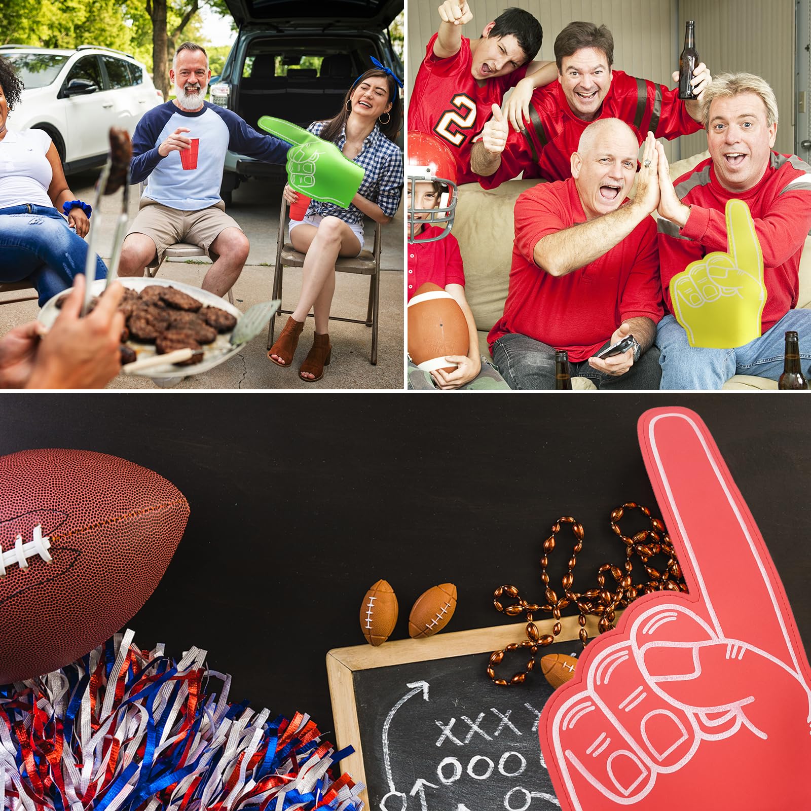 PATIKIL Schaum Finger Pack Nummer DIY Leer Schaum Hand Cheerleading für Leichtathletik Sport Spiel Veranstaltungen