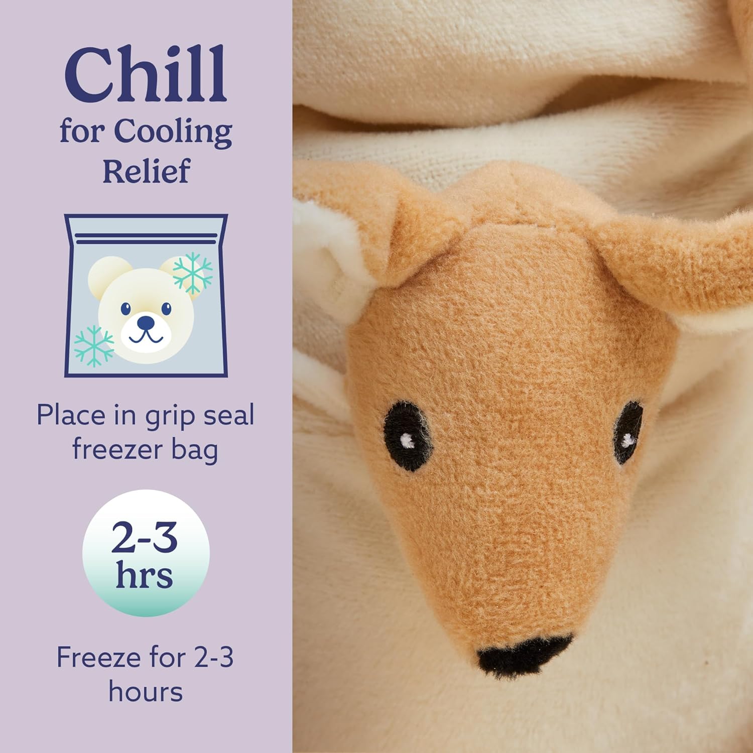 warmies Microwavable & Stuffed Animals, Kangaroo - Heated Stuffed Animal Plushie for Warmth & Comfort - Cute Soft Plush Toys for Adults & Children (Boys, Girls, Babies & Toddlers)