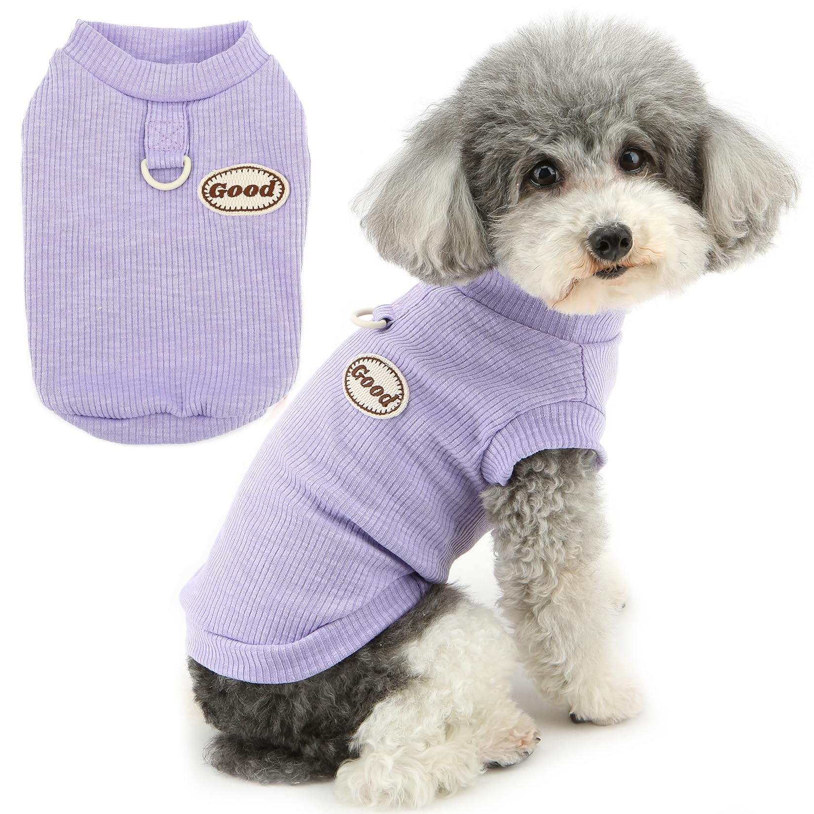 Zunea Dog Shirts for Small Dogs Summer Puppy Clothes T-Shirt with