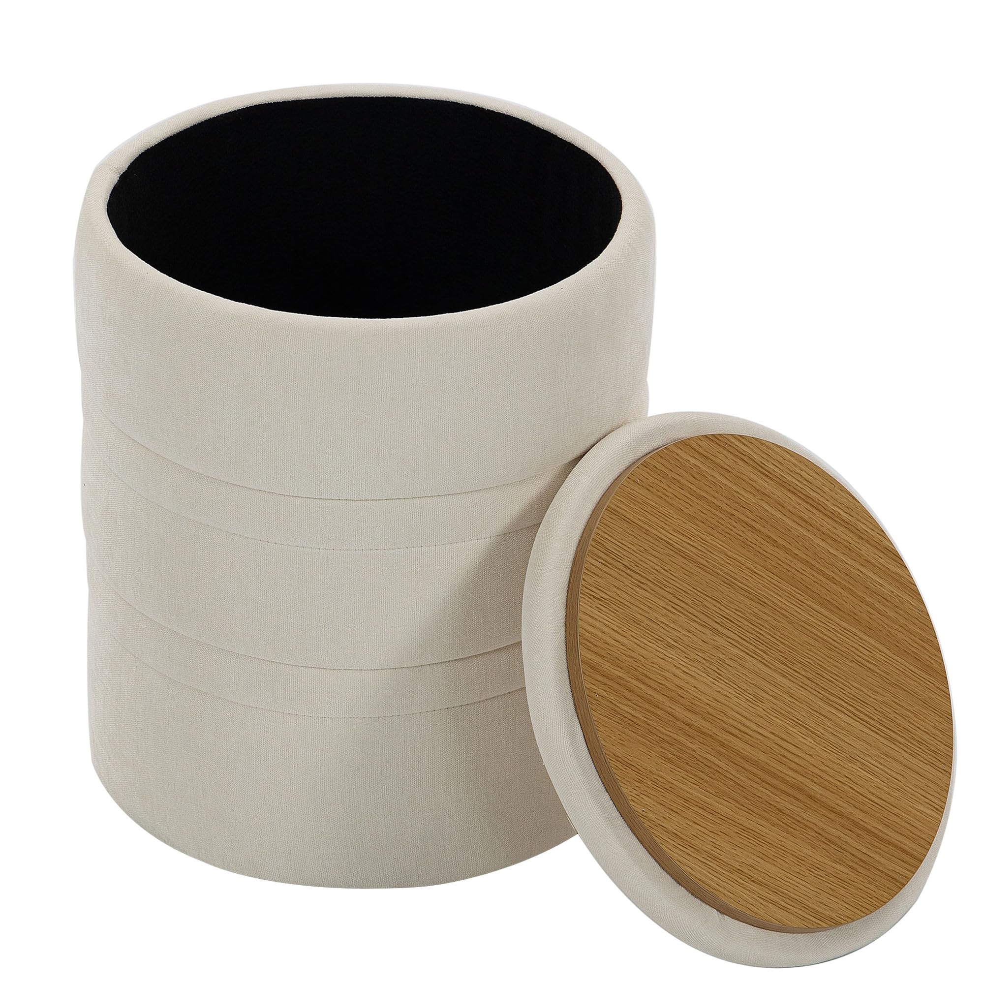 homcom pouf coffre rangement