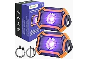 2 Pack Rechargeable Black Lights for Fishing