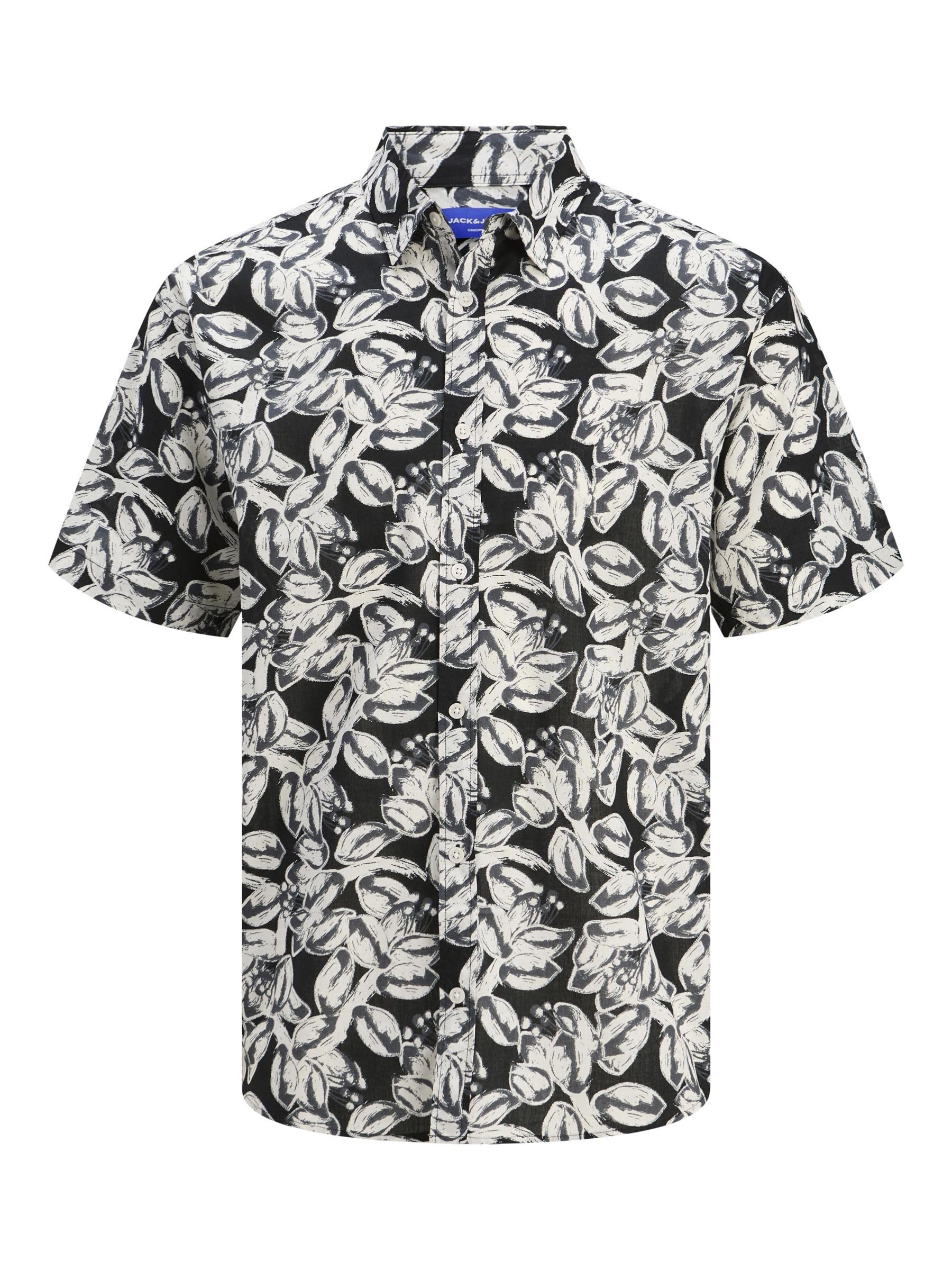 JACK & JONES Herren Boy Hemd Junior Jorjoshua Split AOP Shirt Ss Jnr